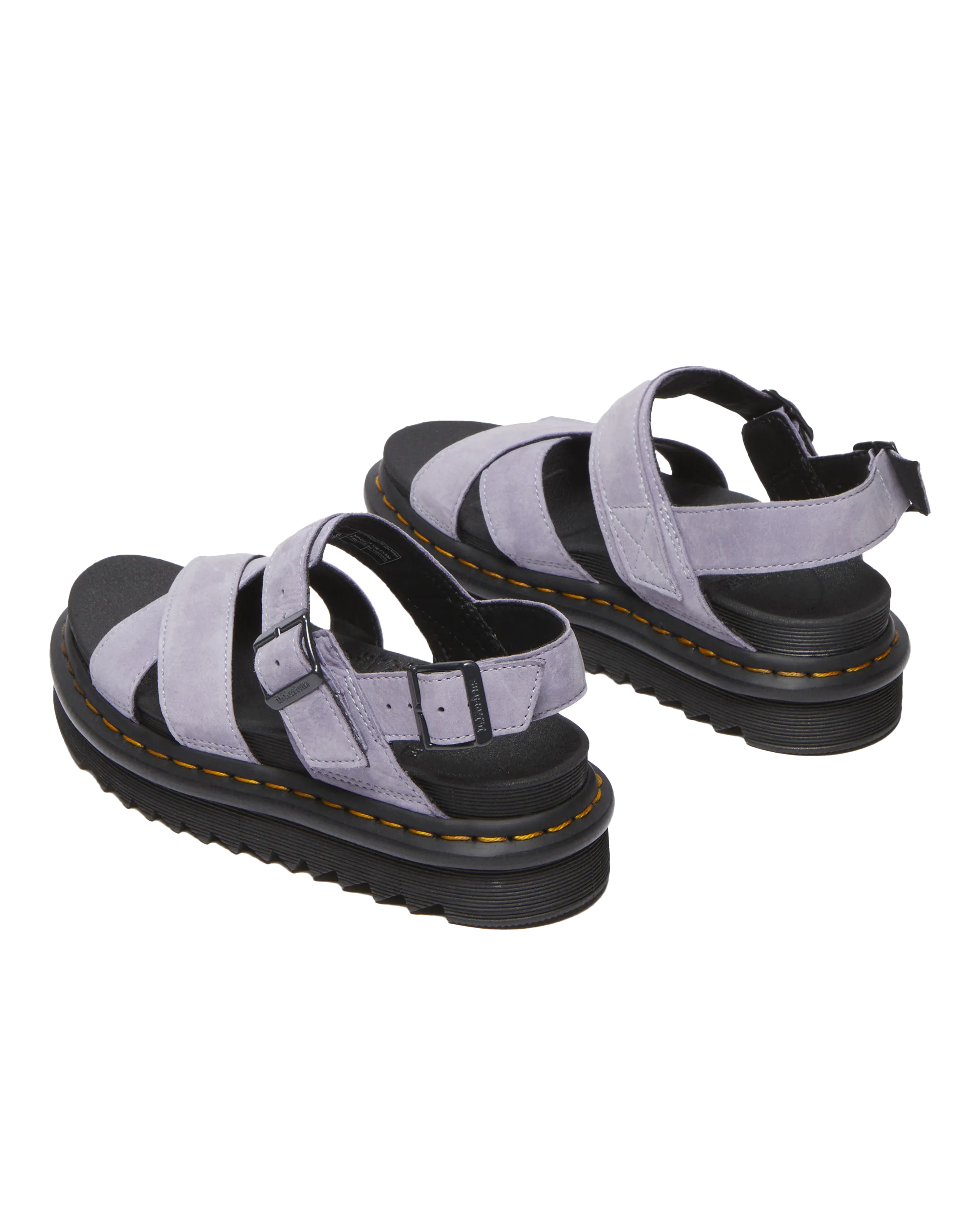 Dr Martens Shoes Voss II Buttersoft Leather Strap Sandals in Frosted Lavender