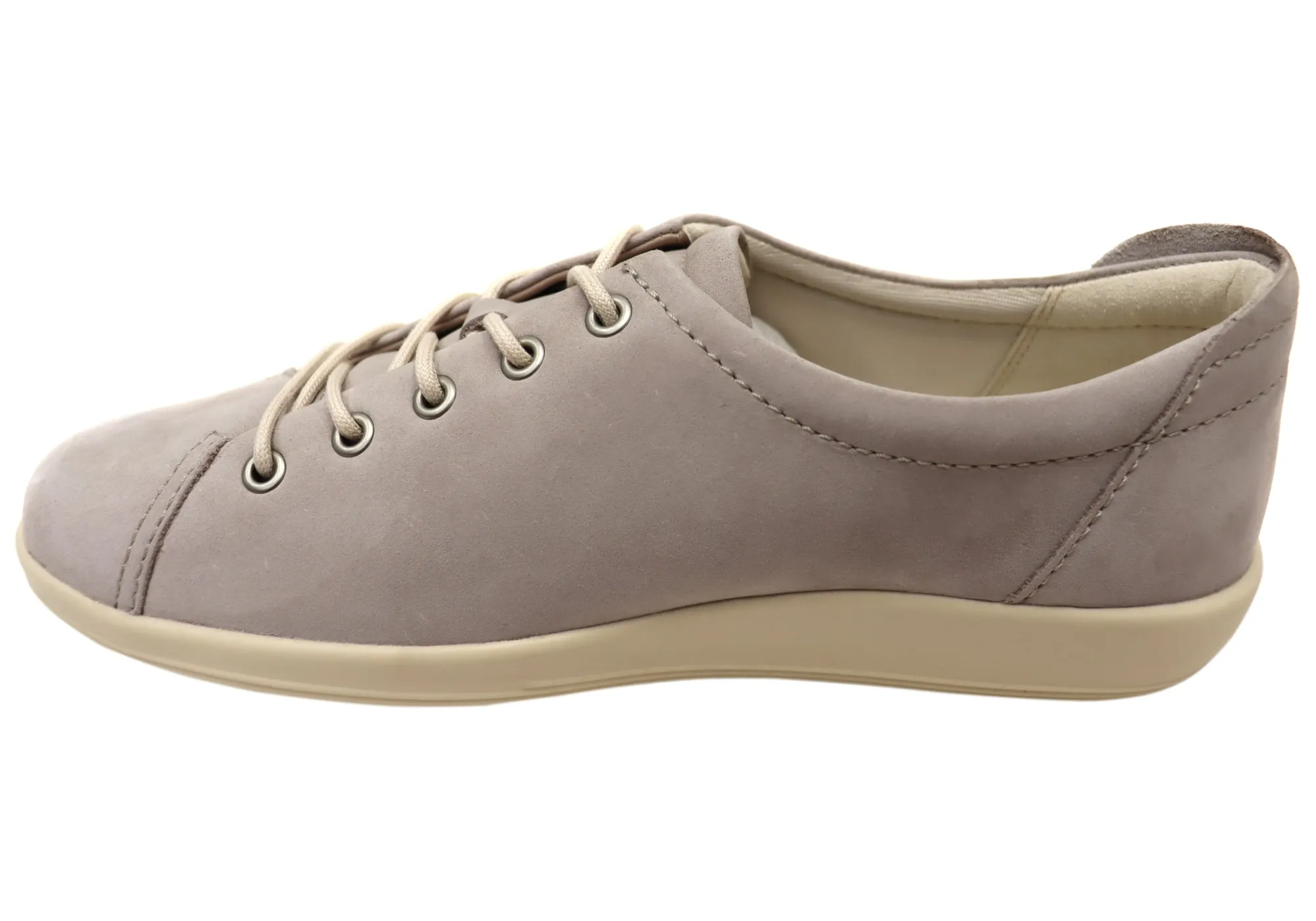 ECCO Womens Comfortable Leather Soft 2.0 Sneakers Shoes ECCO Shoes