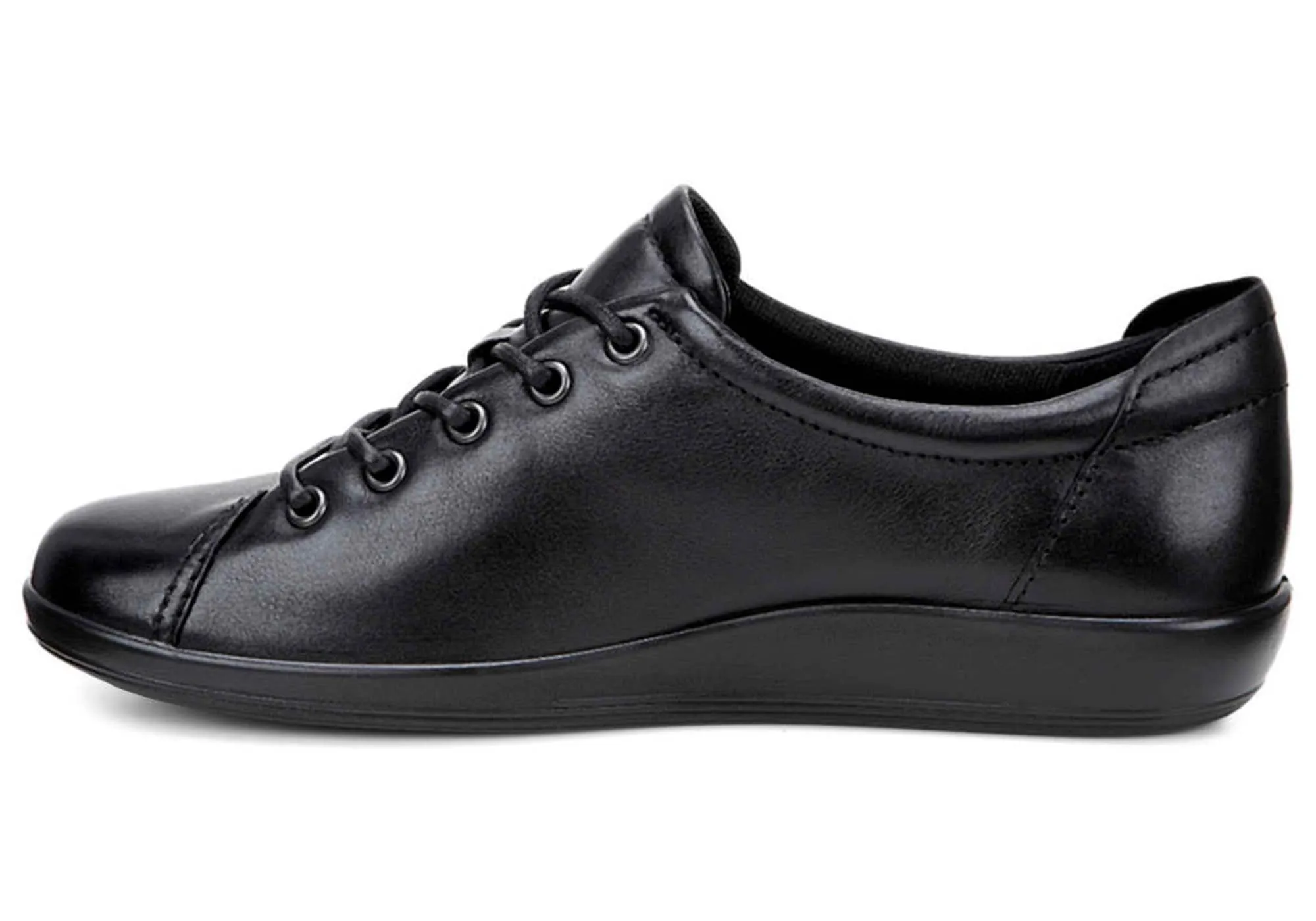 ECCO Womens Comfortable Leather Soft 2.0 Sneakers Shoes ECCO Shoes