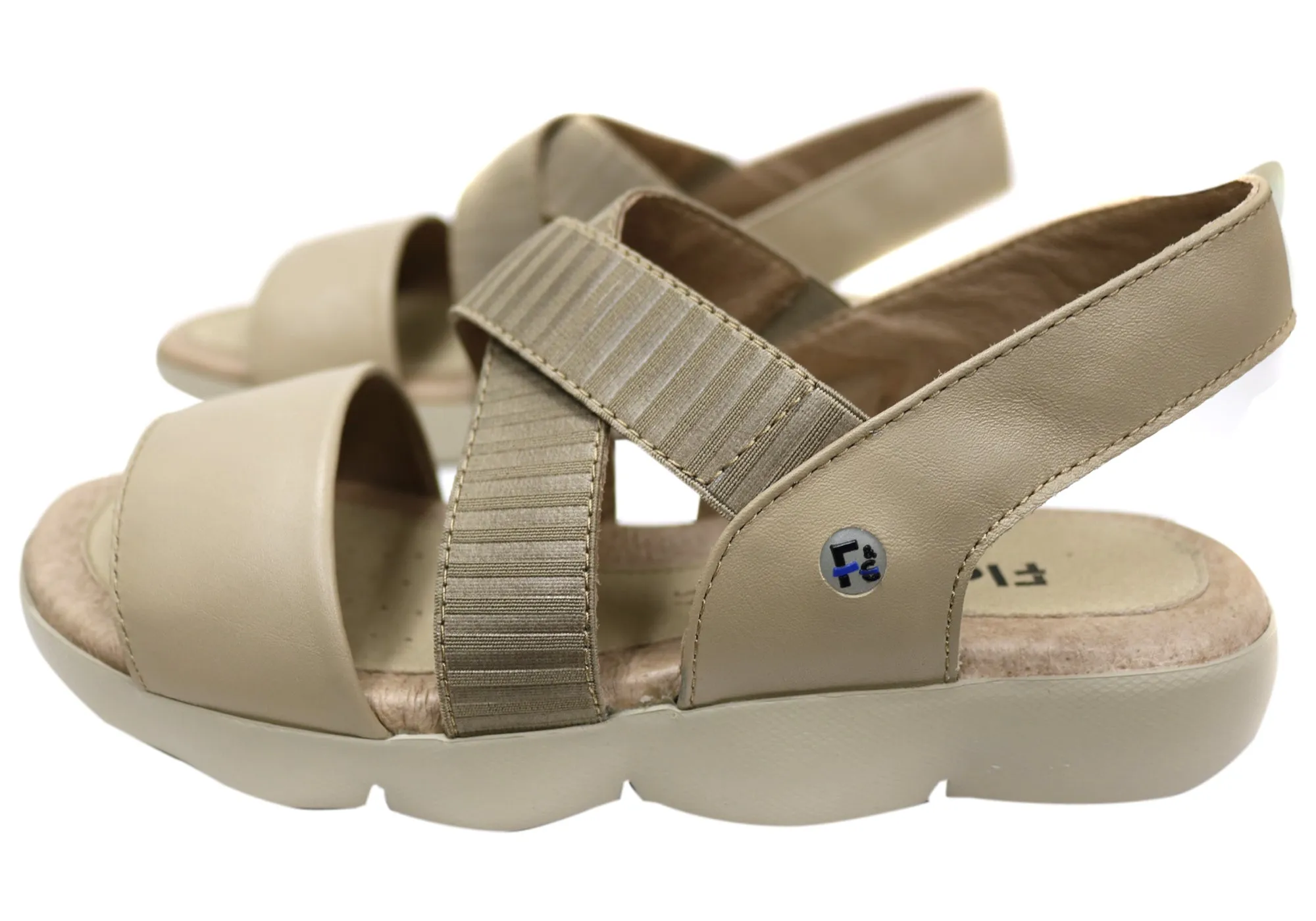 Flex & Go Dory Womens Comfort Leather Sandals Shoes Made In Portugal Flex & Go Shoes