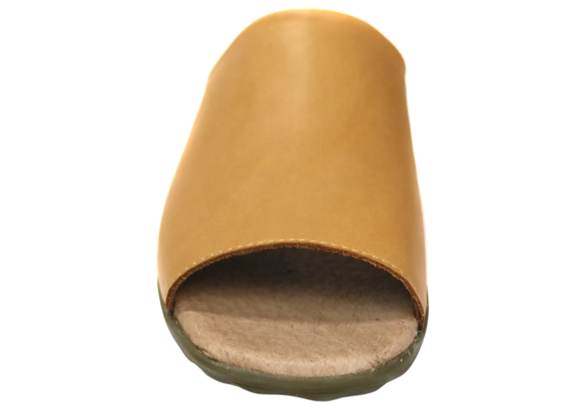 Flex & Go Host Womens Comfort Leather Slides Sandals Made In Portugal Flex & Go Shoes