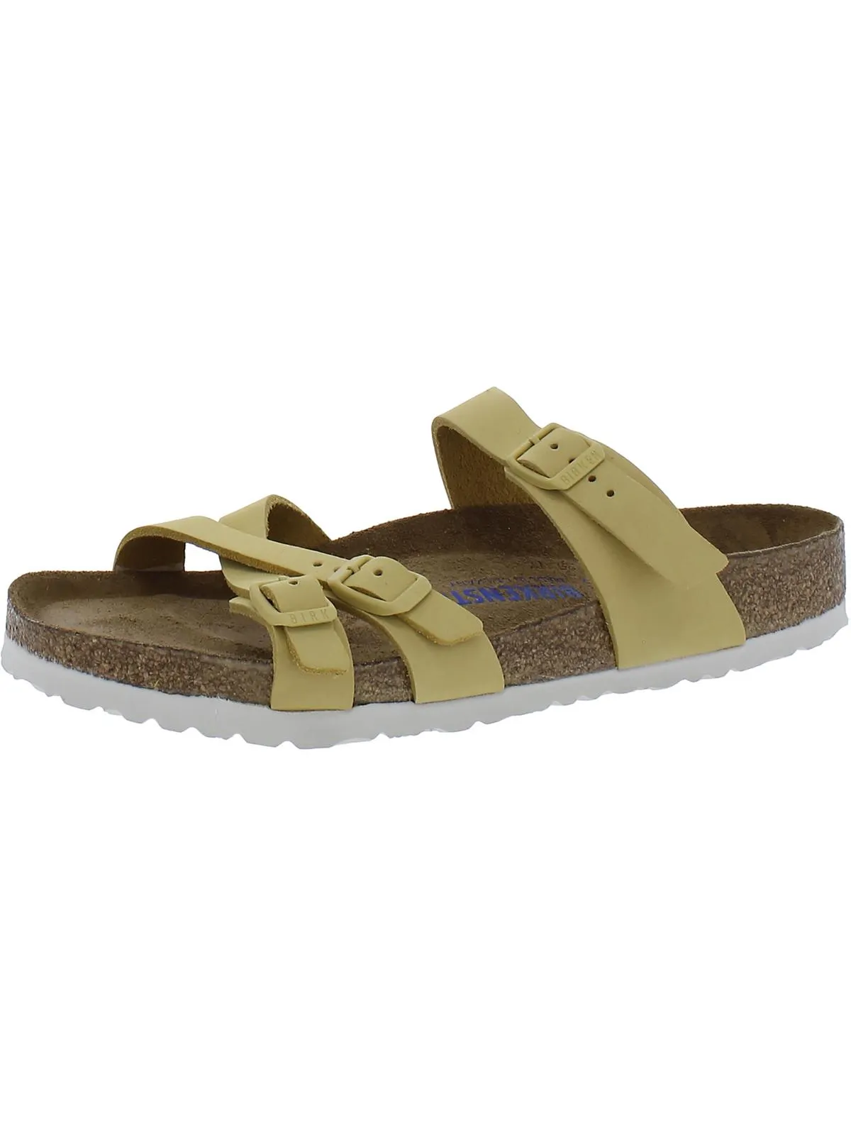 Franca Womens Nubuck Strappy Slide Sandals