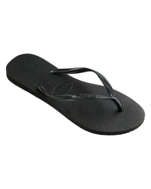 Havaianas Shoes Slim Flip Flops in Black