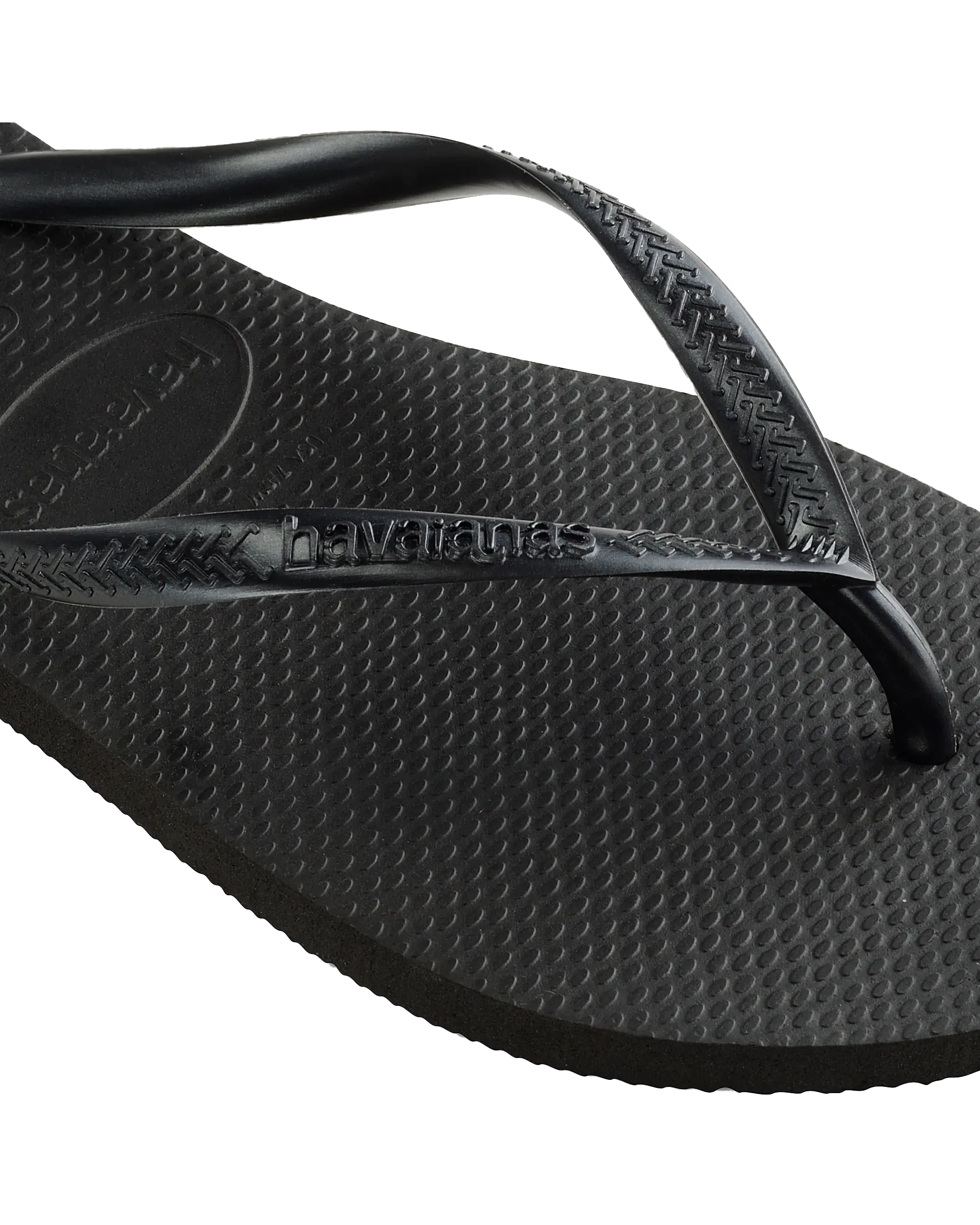 Havaianas Shoes Slim Flip Flops in Black