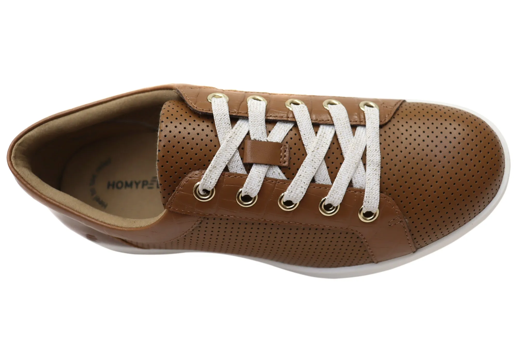 Homyped Carrie Lace Womens Comfortable Leather Casual Shoes Homyped Shoes