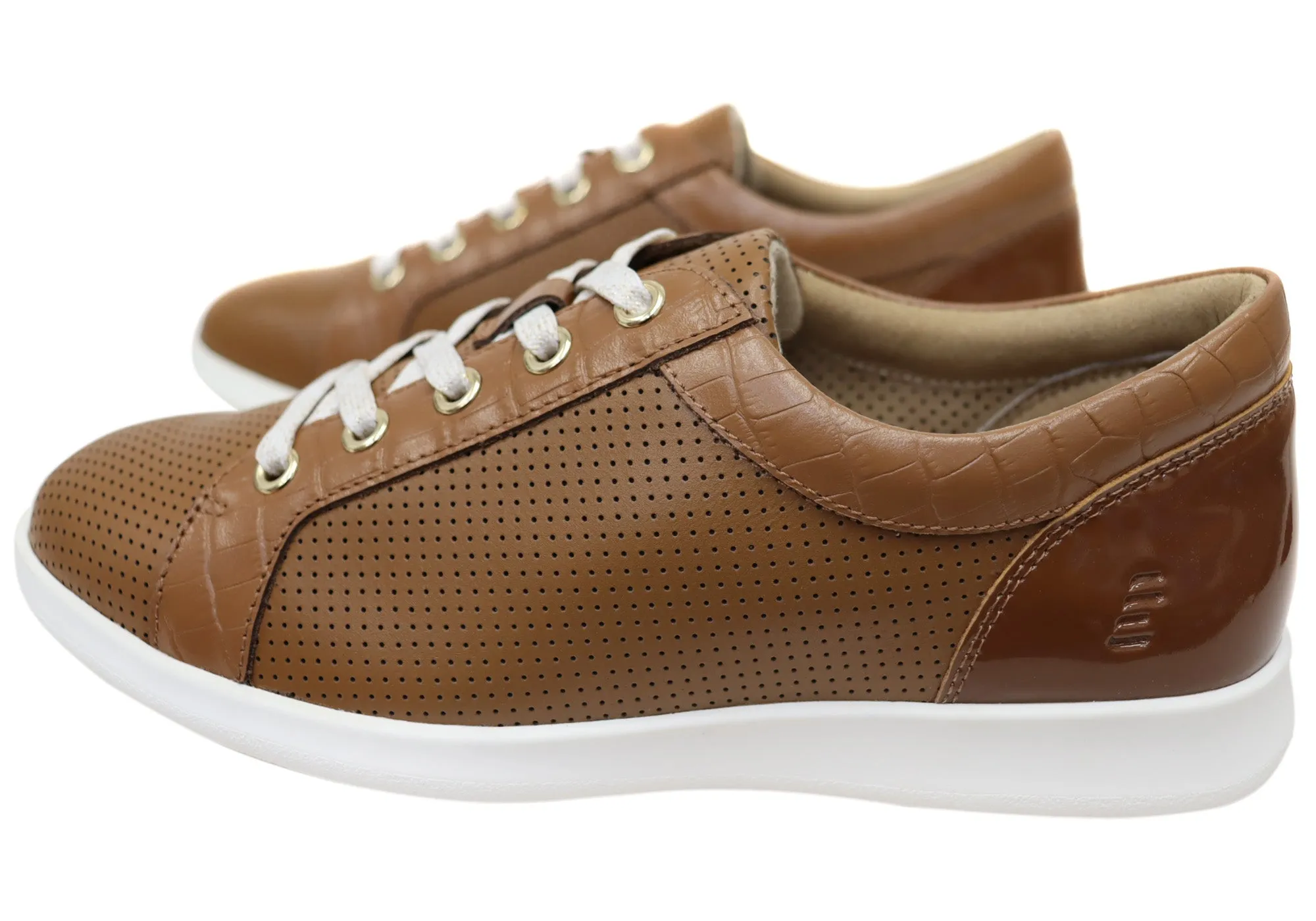 Homyped Carrie Lace Womens Comfortable Leather Casual Shoes Homyped Shoes