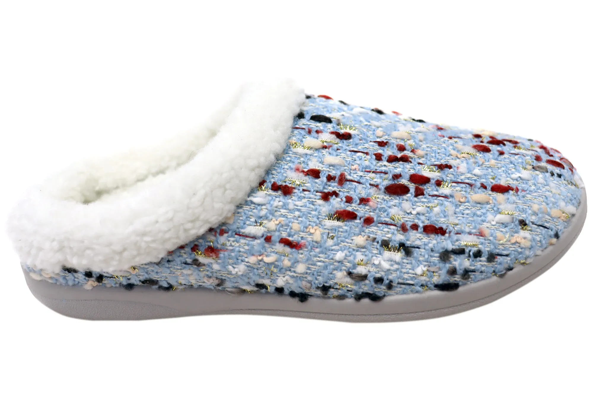 Homyped Glade Womens Supportive Comfortable Open Back Slippers Homyped Shoes