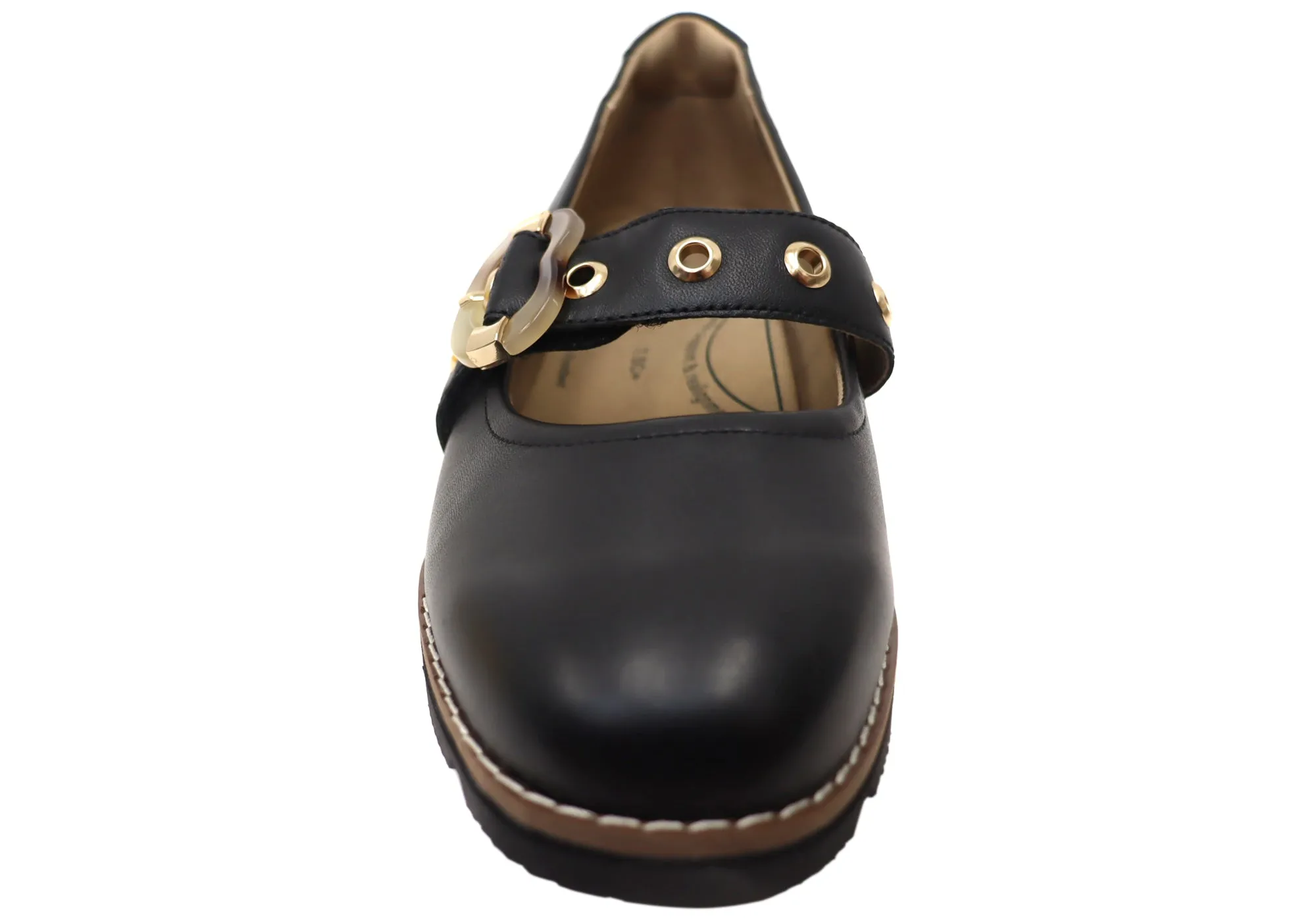 Homyped Lucy MJ Womens Supportive Leather Mary Jane Shoes Homyped Shoes