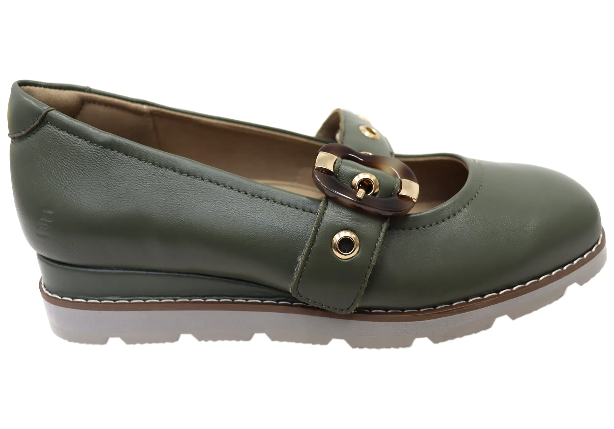 Homyped Lucy MJ Womens Supportive Leather Mary Jane Shoes Homyped Shoes