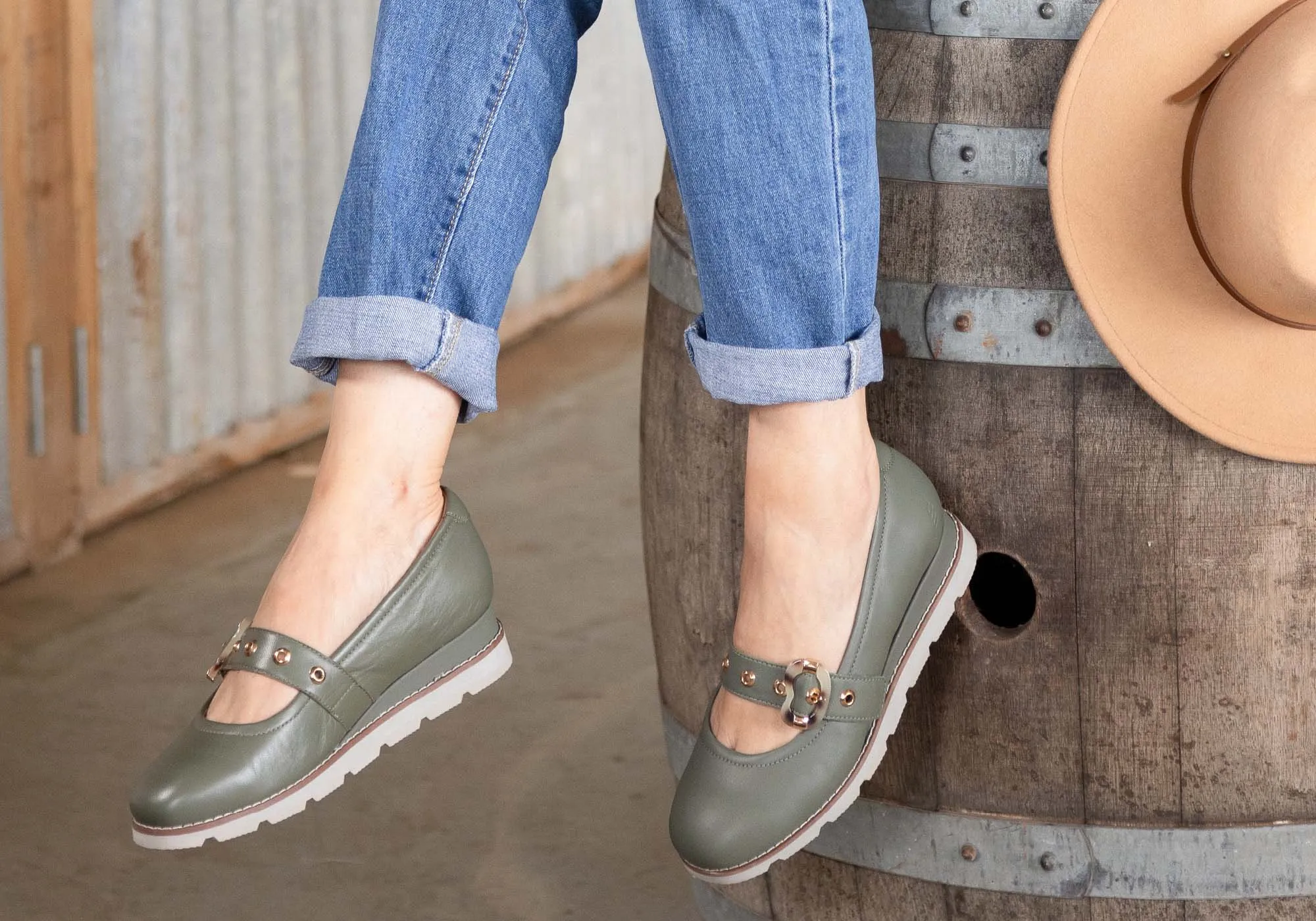 Homyped Lucy MJ Womens Supportive Leather Mary Jane Shoes Homyped Shoes