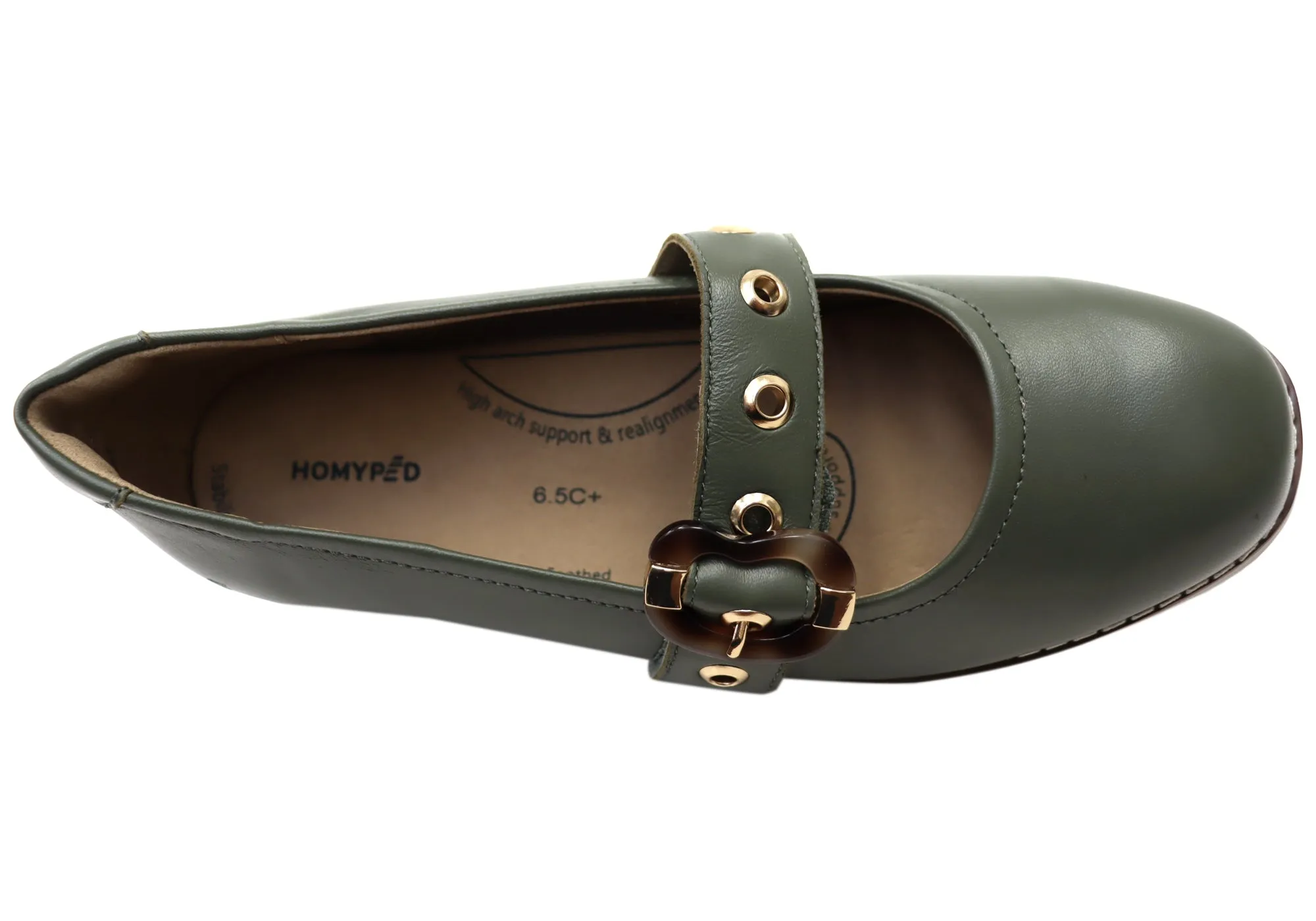 Homyped Lucy MJ Womens Supportive Leather Mary Jane Shoes Homyped Shoes
