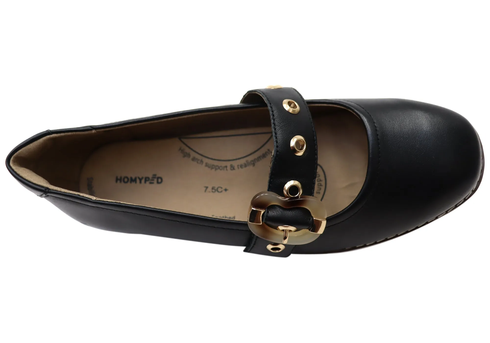 Homyped Lucy MJ Womens Supportive Leather Mary Jane Shoes Homyped Shoes