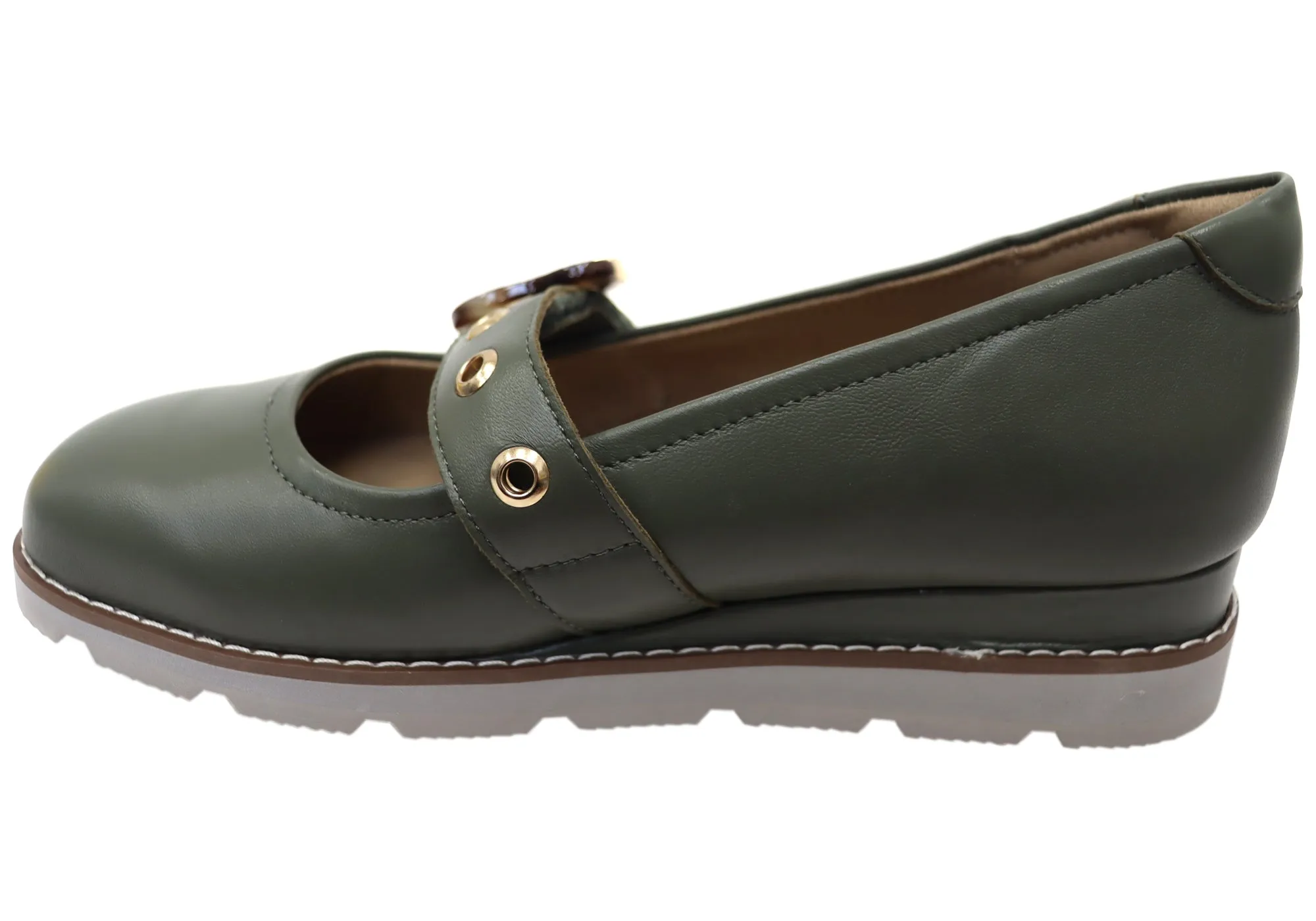 Homyped Lucy MJ Womens Supportive Leather Mary Jane Shoes Homyped Shoes
