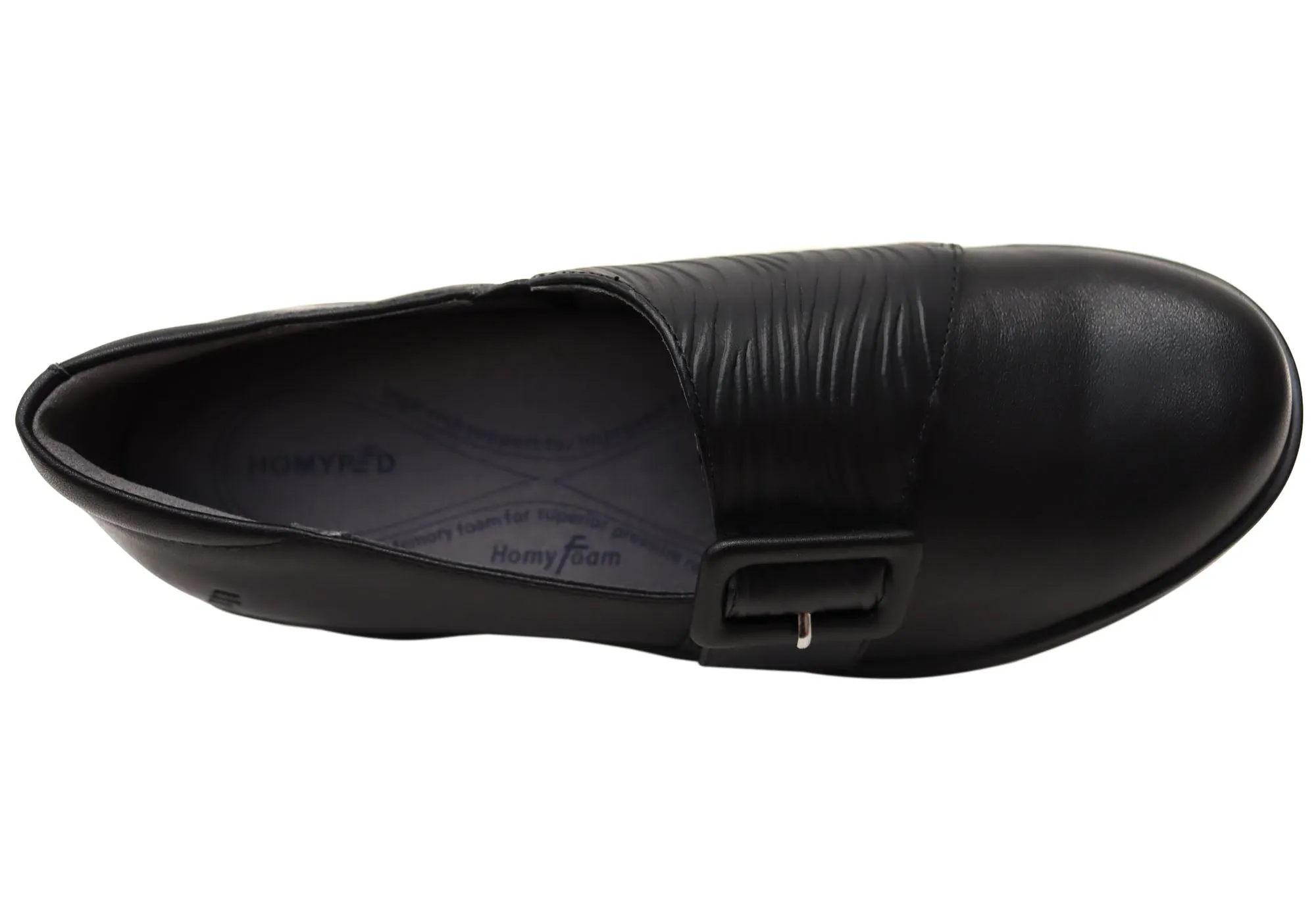 Homyped Scope Buckle Womens Comfortable Leather Shoes Homyped Shoes