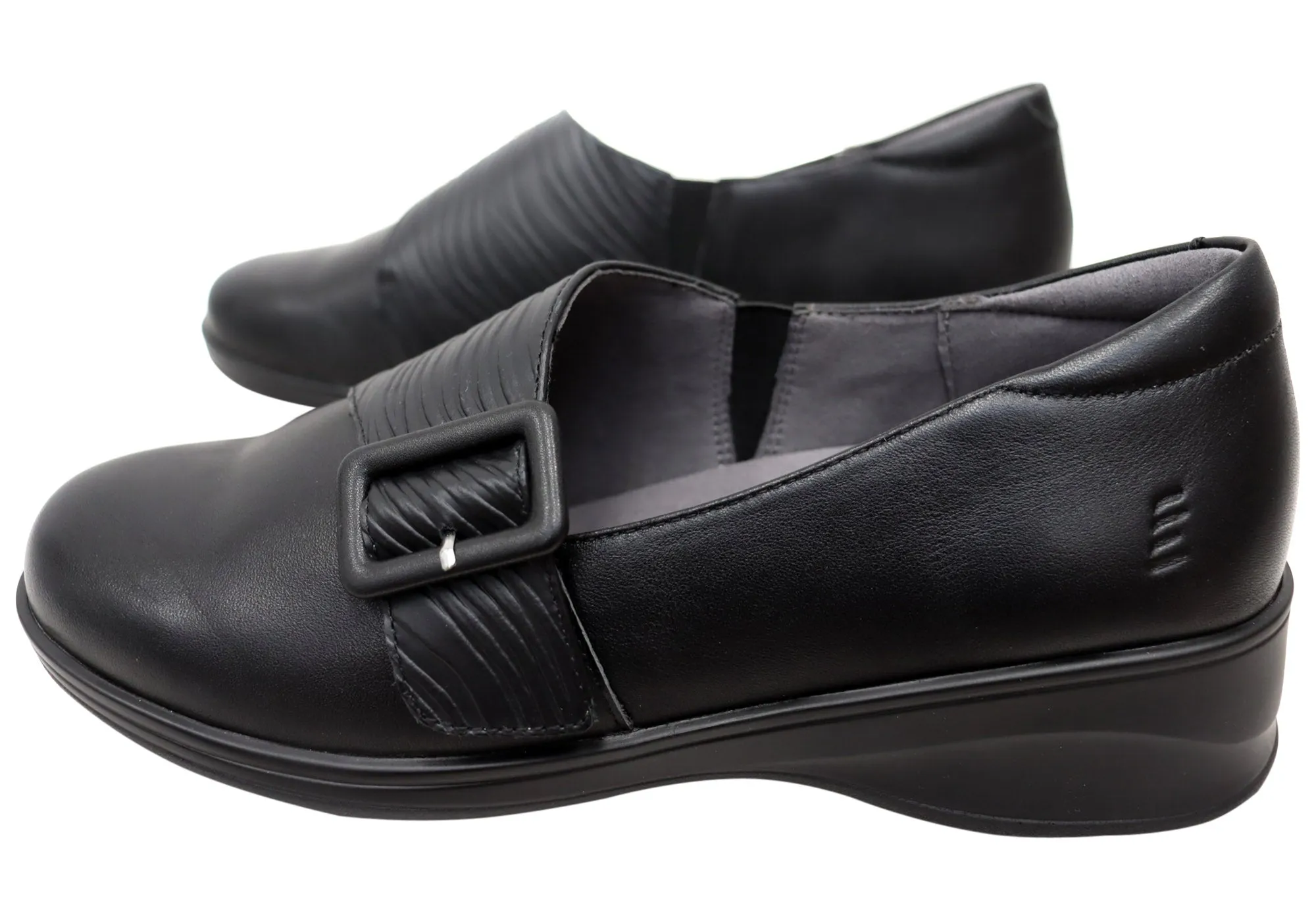 Homyped Scope Buckle Womens Comfortable Leather Shoes Homyped Shoes