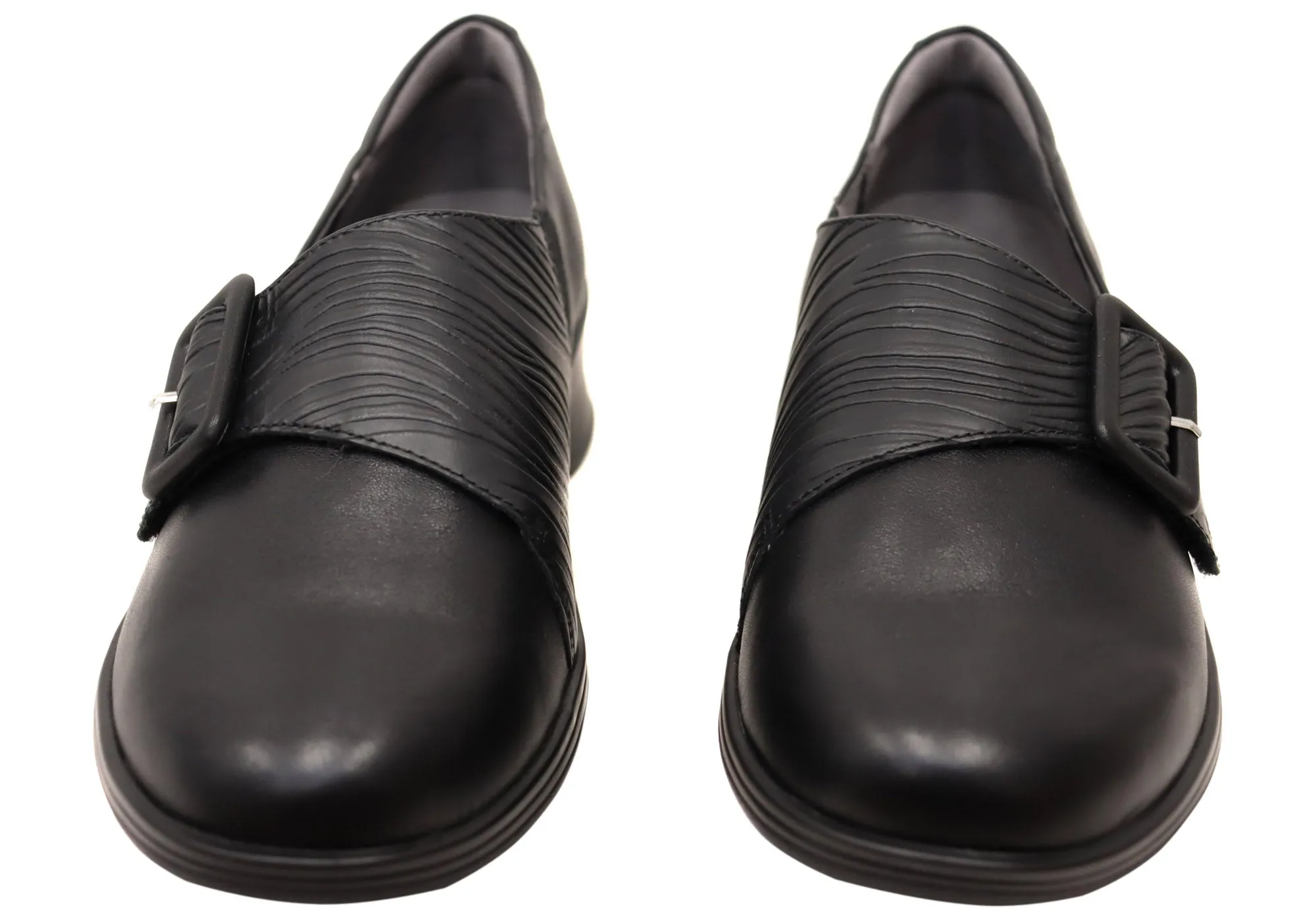 Homyped Scope Buckle Womens Comfortable Leather Shoes Homyped Shoes