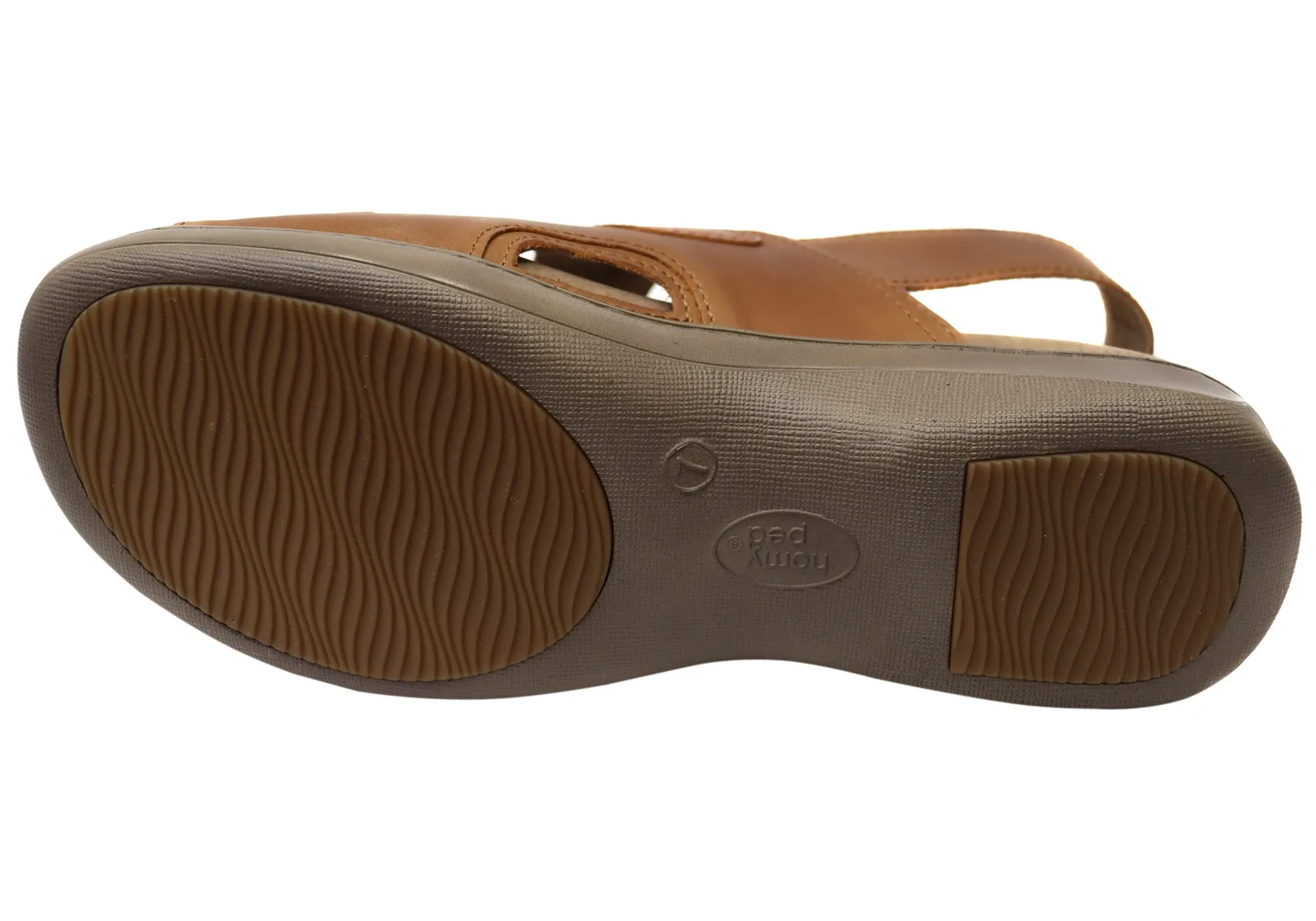Homyped Waverley Womens Supportive Comfort Leather Wide Fit Sandals Homyped Shoes