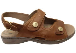 Homyped Waverley Womens Supportive Comfort Leather Wide Fit Sandals Homyped Shoes