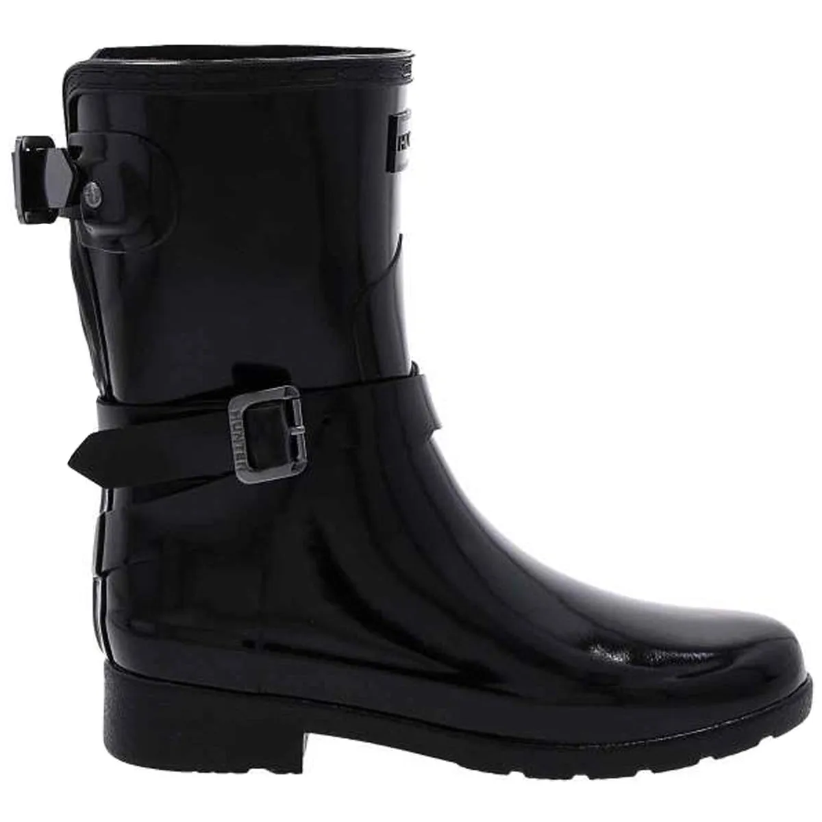 Hunter Refined Gloss Rubber Adjustable Women's Short Wellington Boots