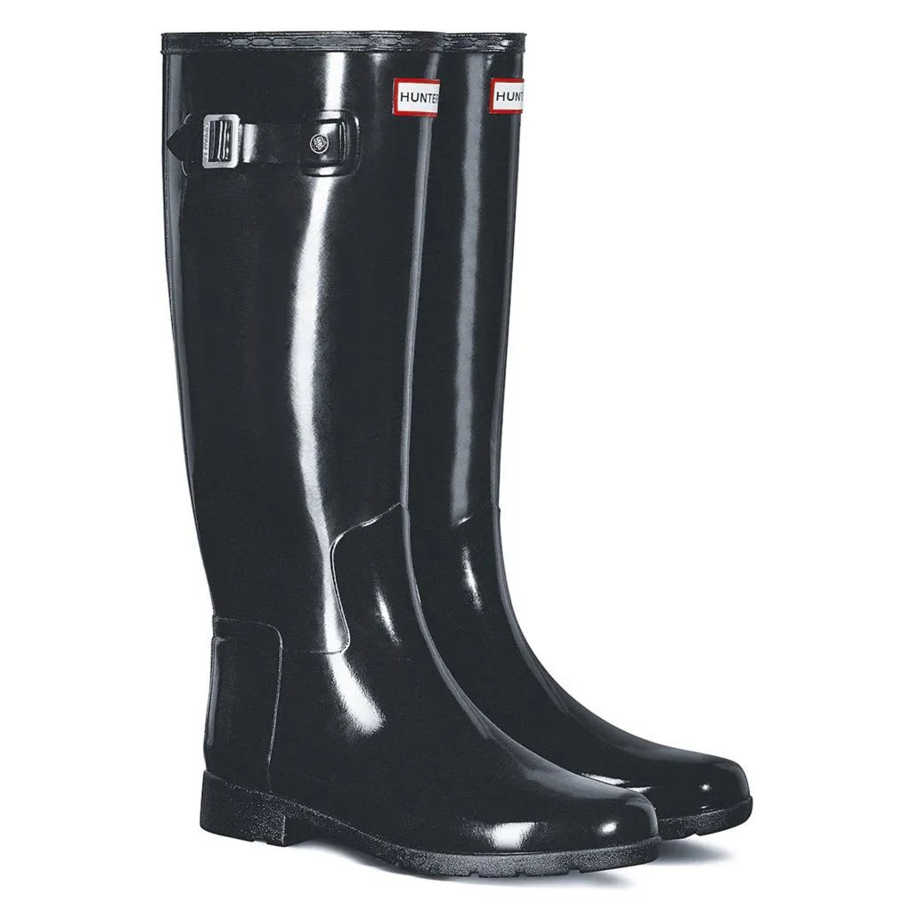 Hunter Refined Slim Fit Gloss Rubber Women's Tall Wellington Boots