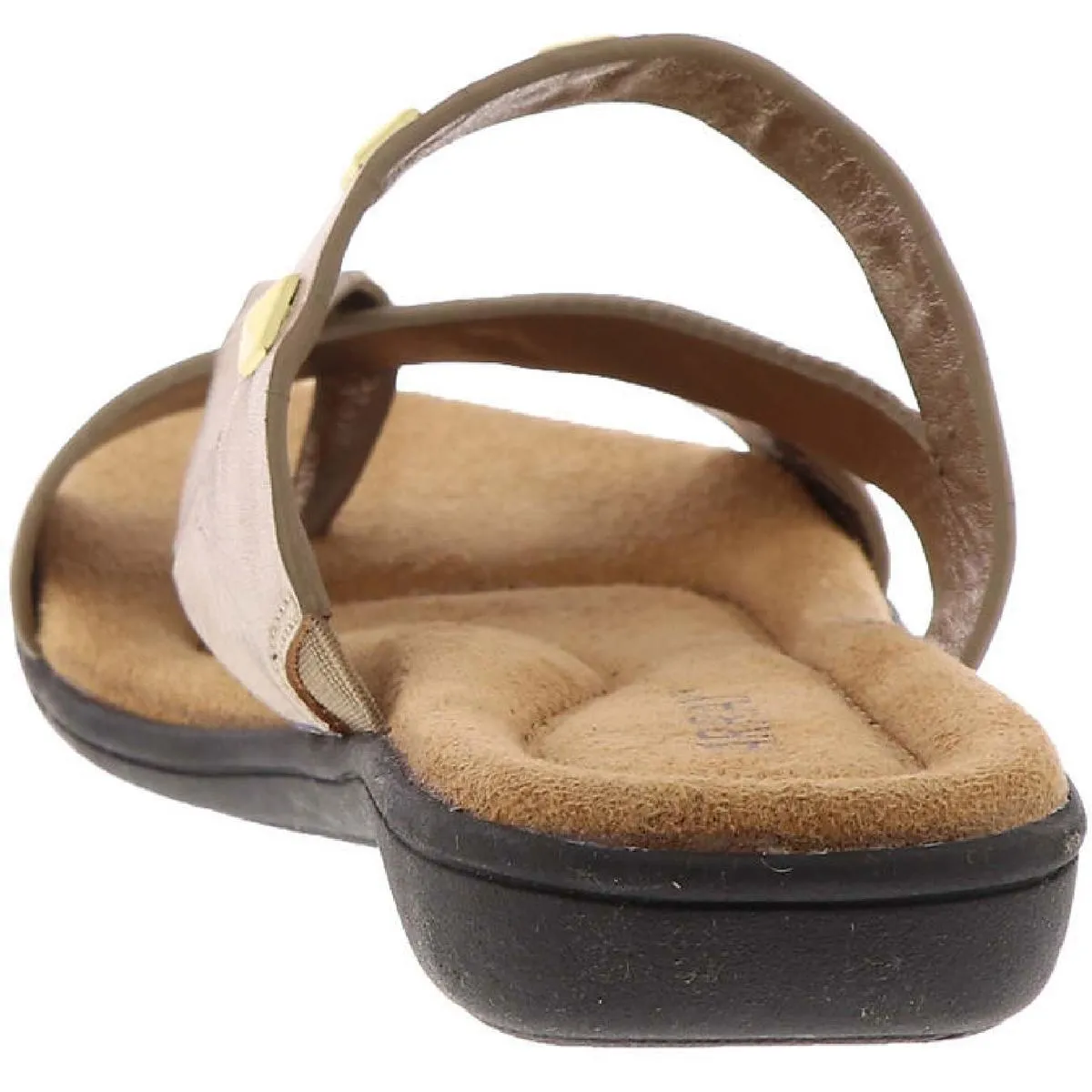 LaJolla Womens Leather Metallic Thong Sandals