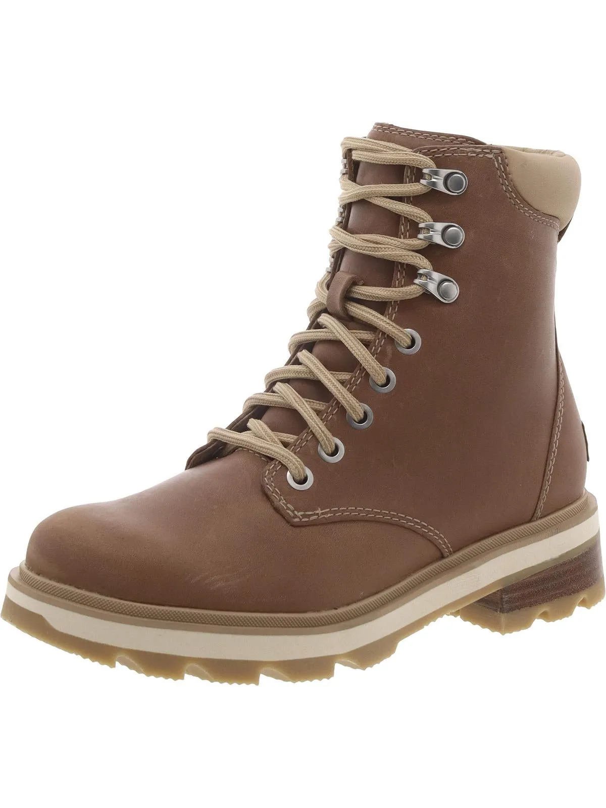 Lennox Lace STKD Womens Leather Booties Ankle Boots