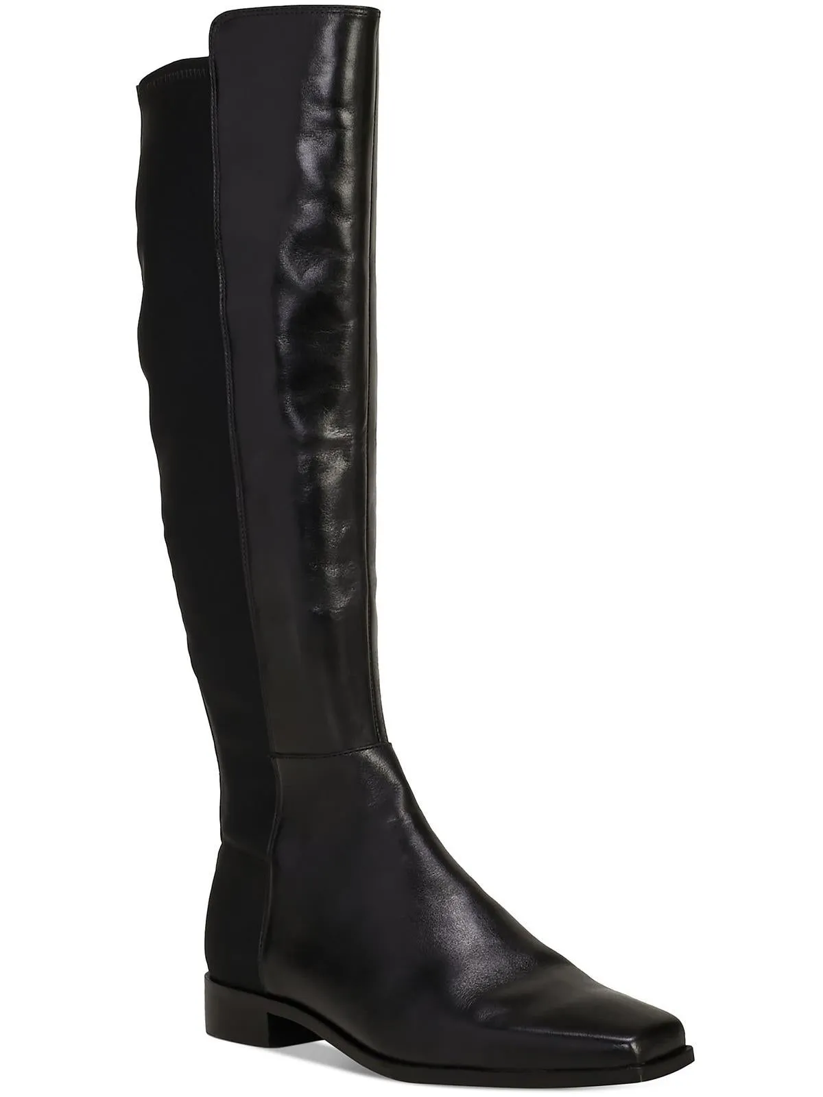 Librina Womens Leather Square Toe Knee-High Boots
