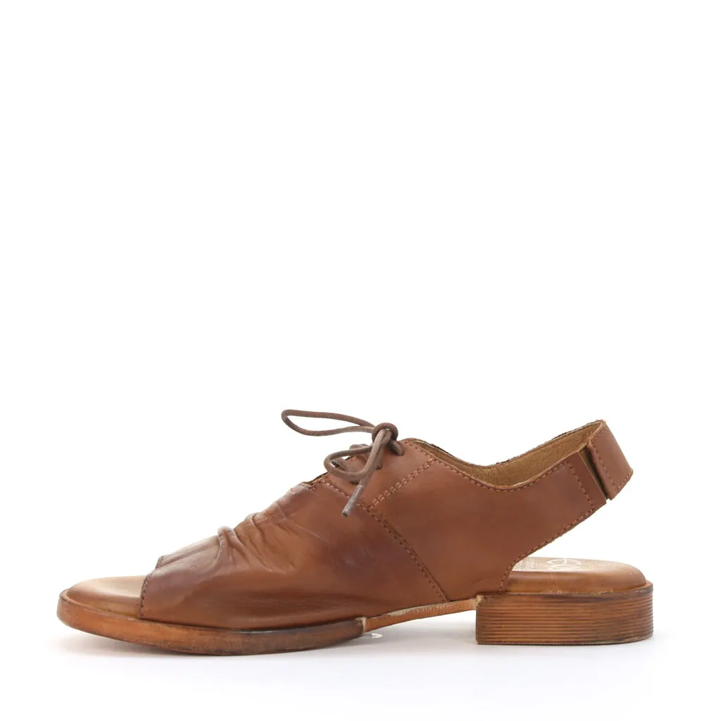 LIDDY LEATHER LACE-UP SANDALS