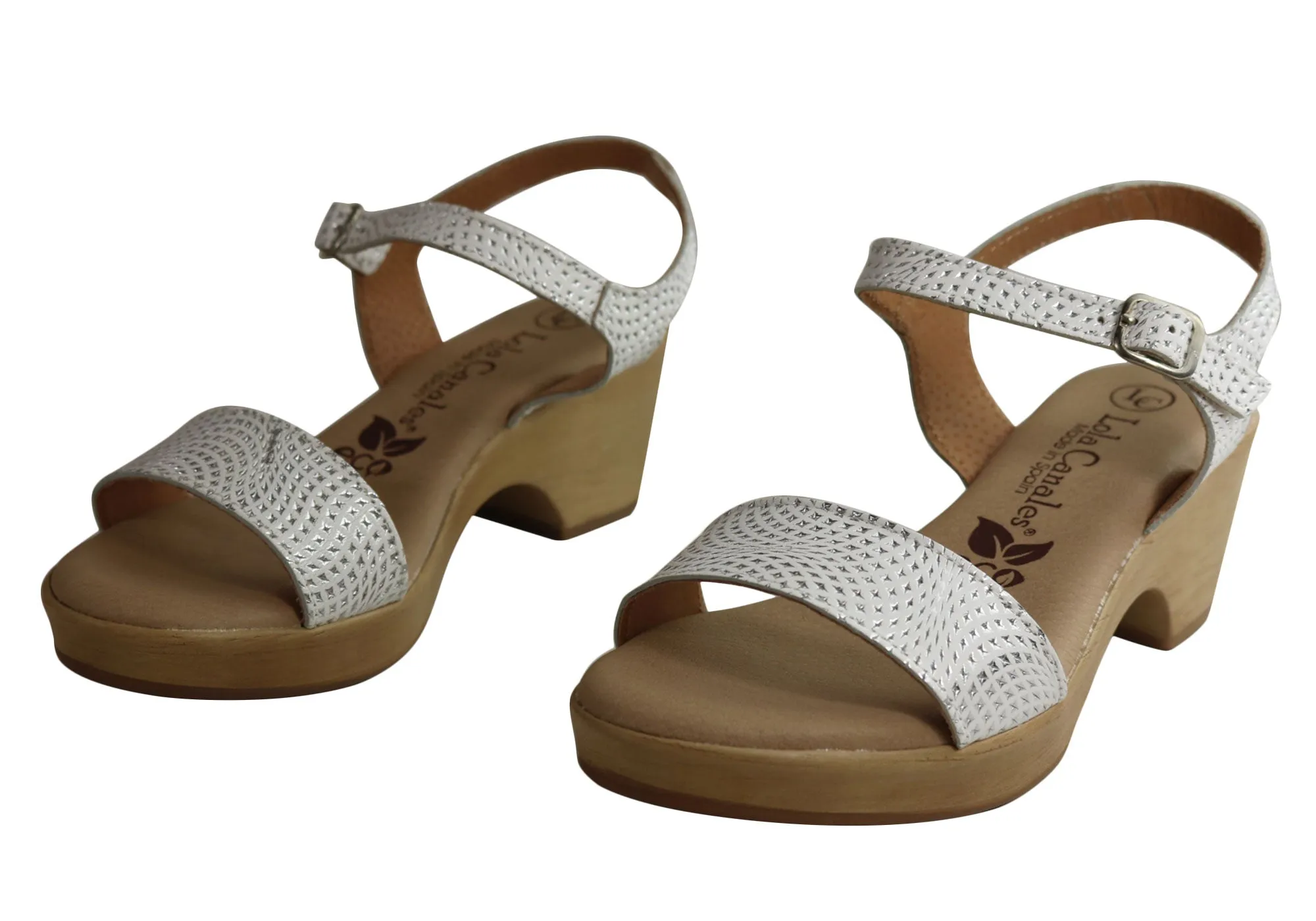 Lola Canales Amalie Womens Comfortable Leather Sandals Made In Spain Lola Canales Shoes