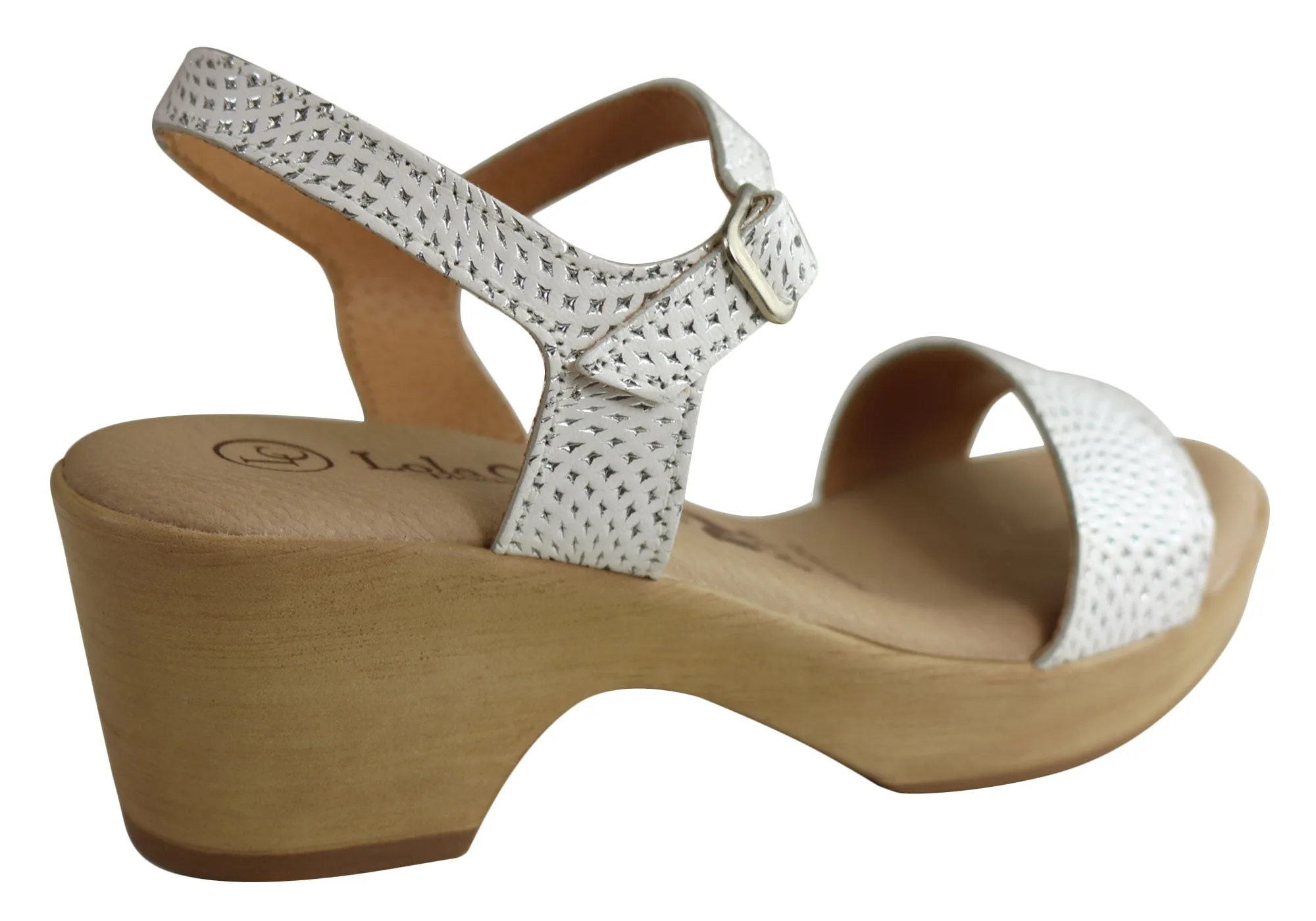 Lola Canales Amalie Womens Comfortable Leather Sandals Made In Spain Lola Canales Shoes