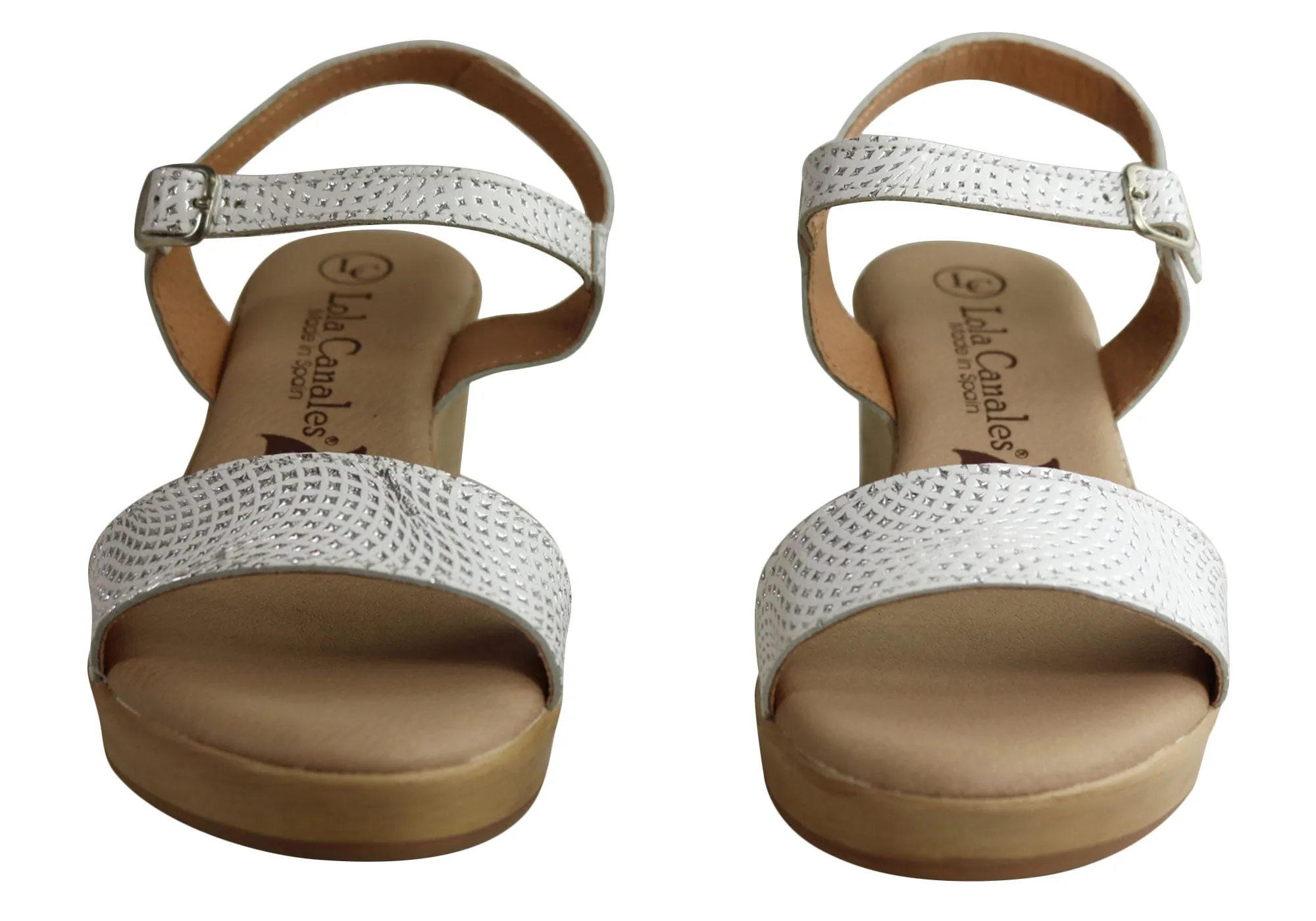 Lola Canales Amalie Womens Comfortable Leather Sandals Made In Spain Lola Canales Shoes