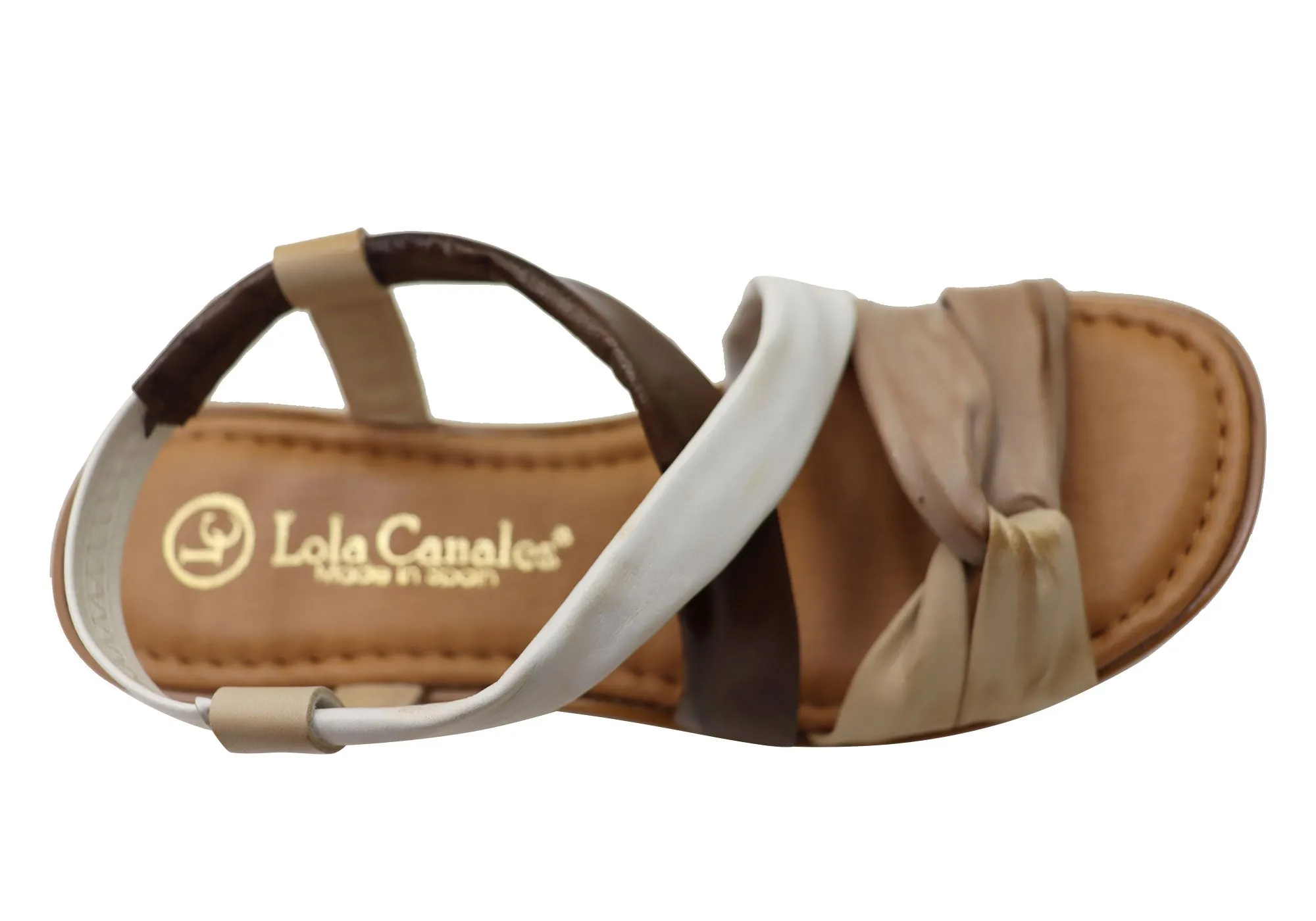 Lola Canales Bella Womens Comfortable Leather Sandals Made In Spain Lola Canales Shoes