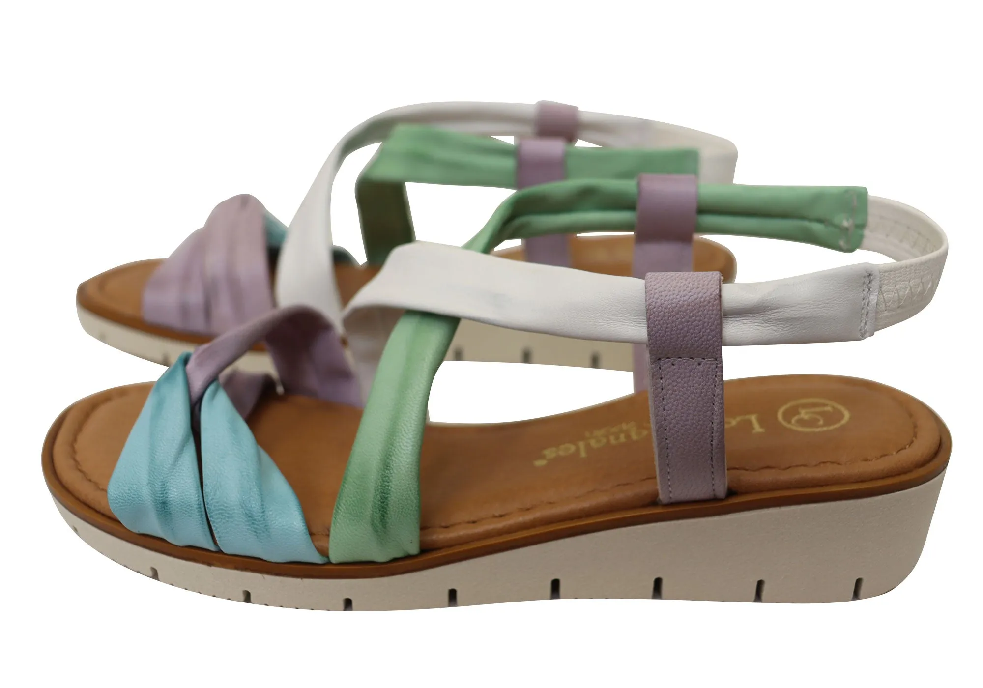 Lola Canales Bella Womens Comfortable Leather Sandals Made In Spain Lola Canales Shoes