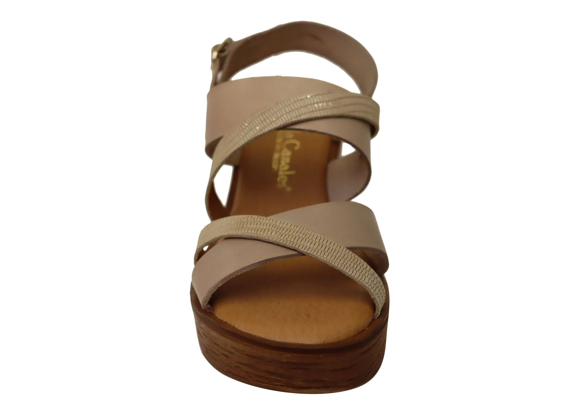 Lola Canales Brooke Womens Spanish Leather Wedge Sandals Lola Canales Shoes