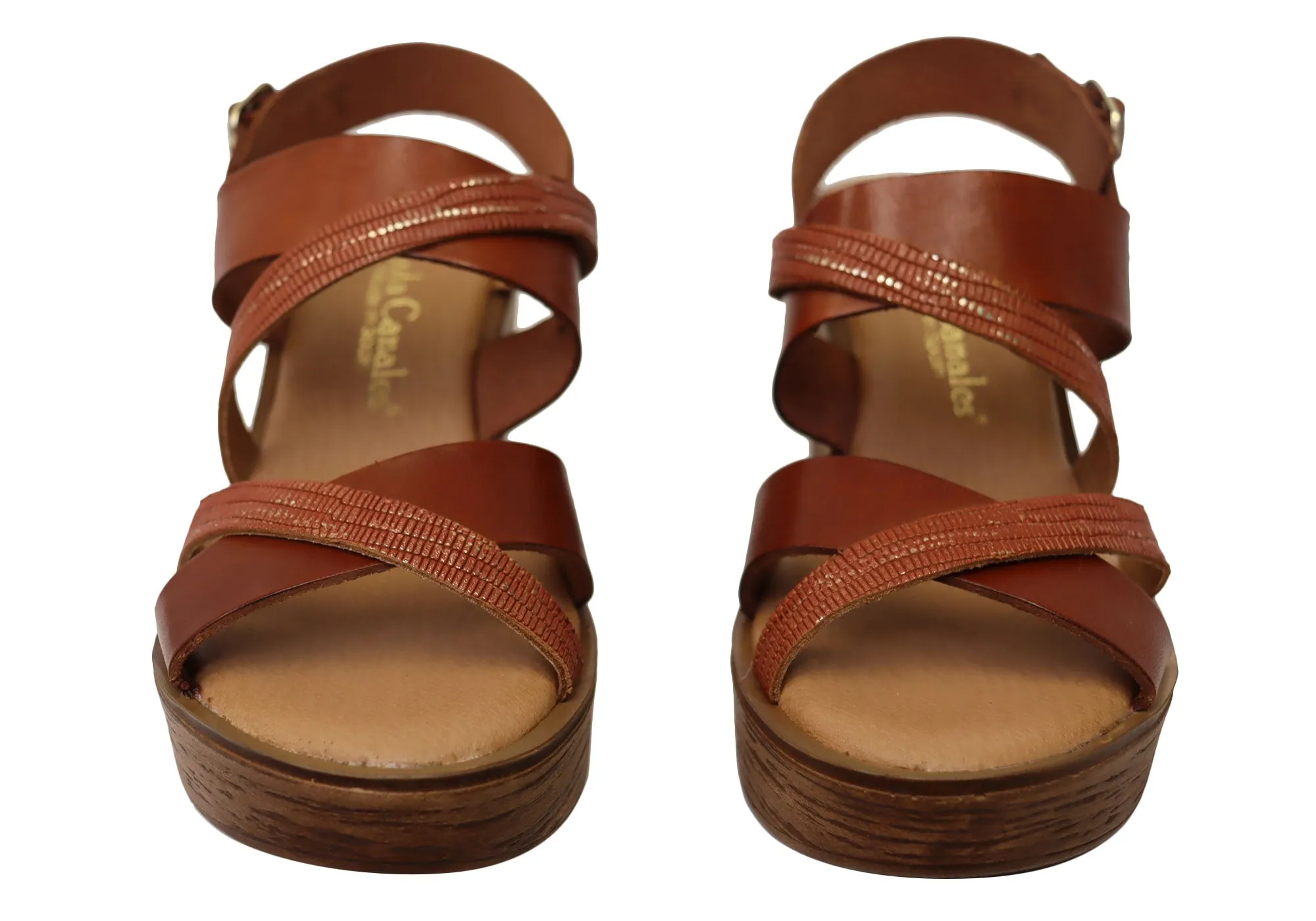 Lola Canales Brooke Womens Spanish Leather Wedge Sandals Lola Canales Shoes