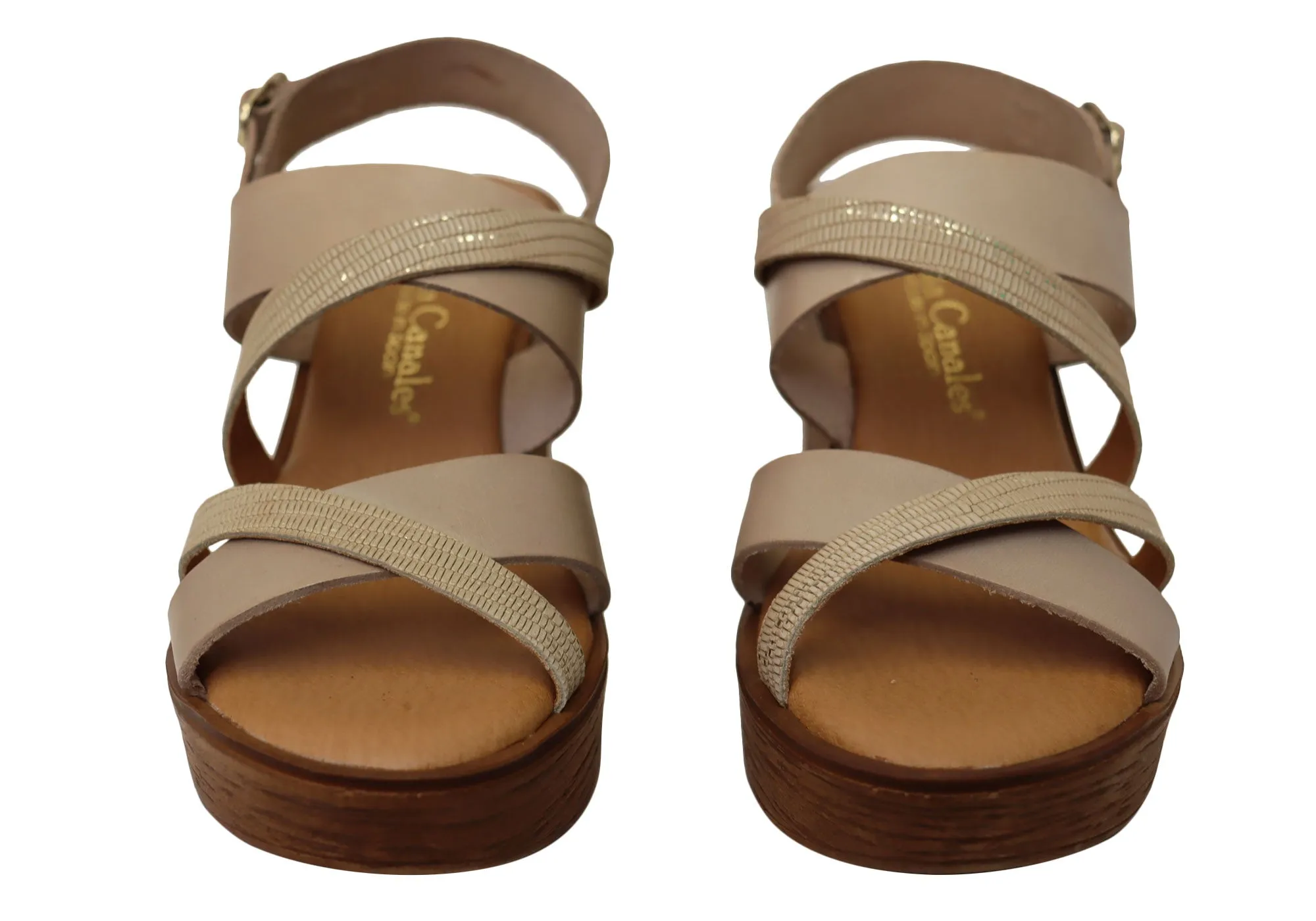 Lola Canales Brooke Womens Spanish Leather Wedge Sandals Lola Canales Shoes