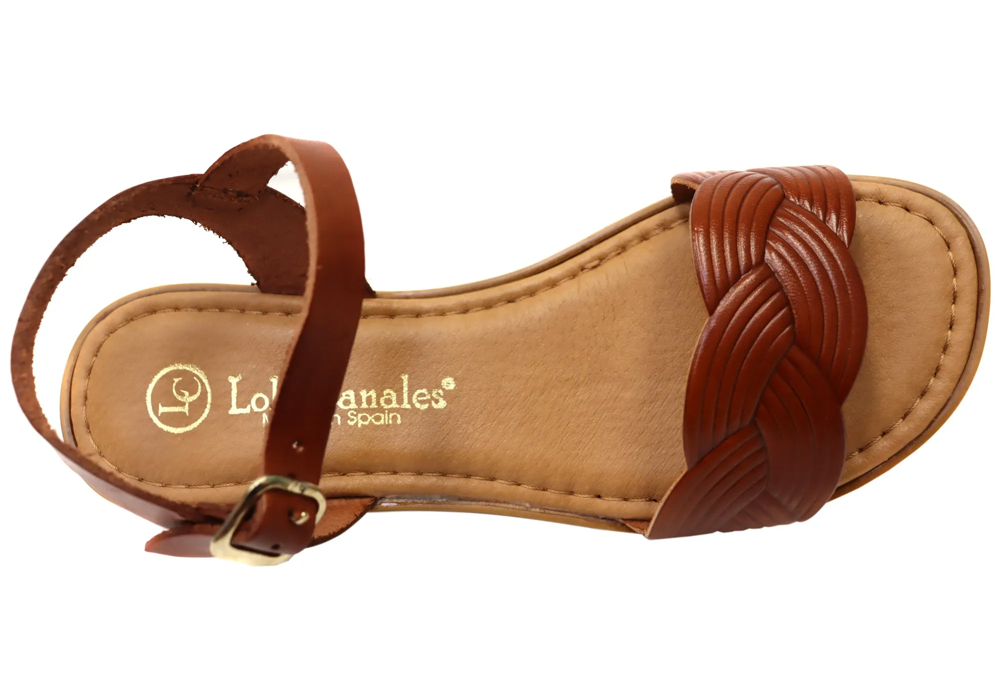 Lola Canales Erin Womens Comfortable Leather Sandals Made In Spain Lola Canales Shoes