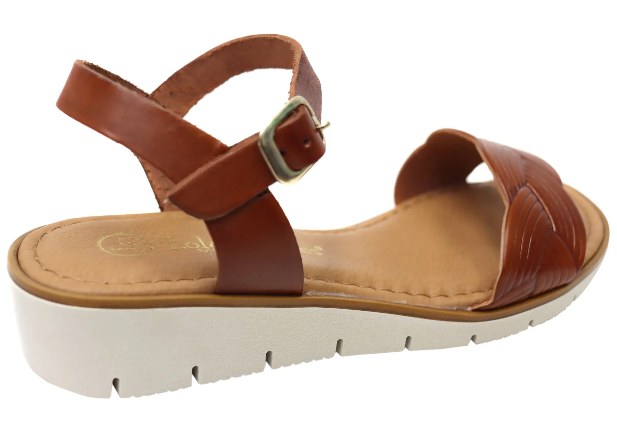 Lola Canales Erin Womens Comfortable Leather Sandals Made In Spain Lola Canales Shoes