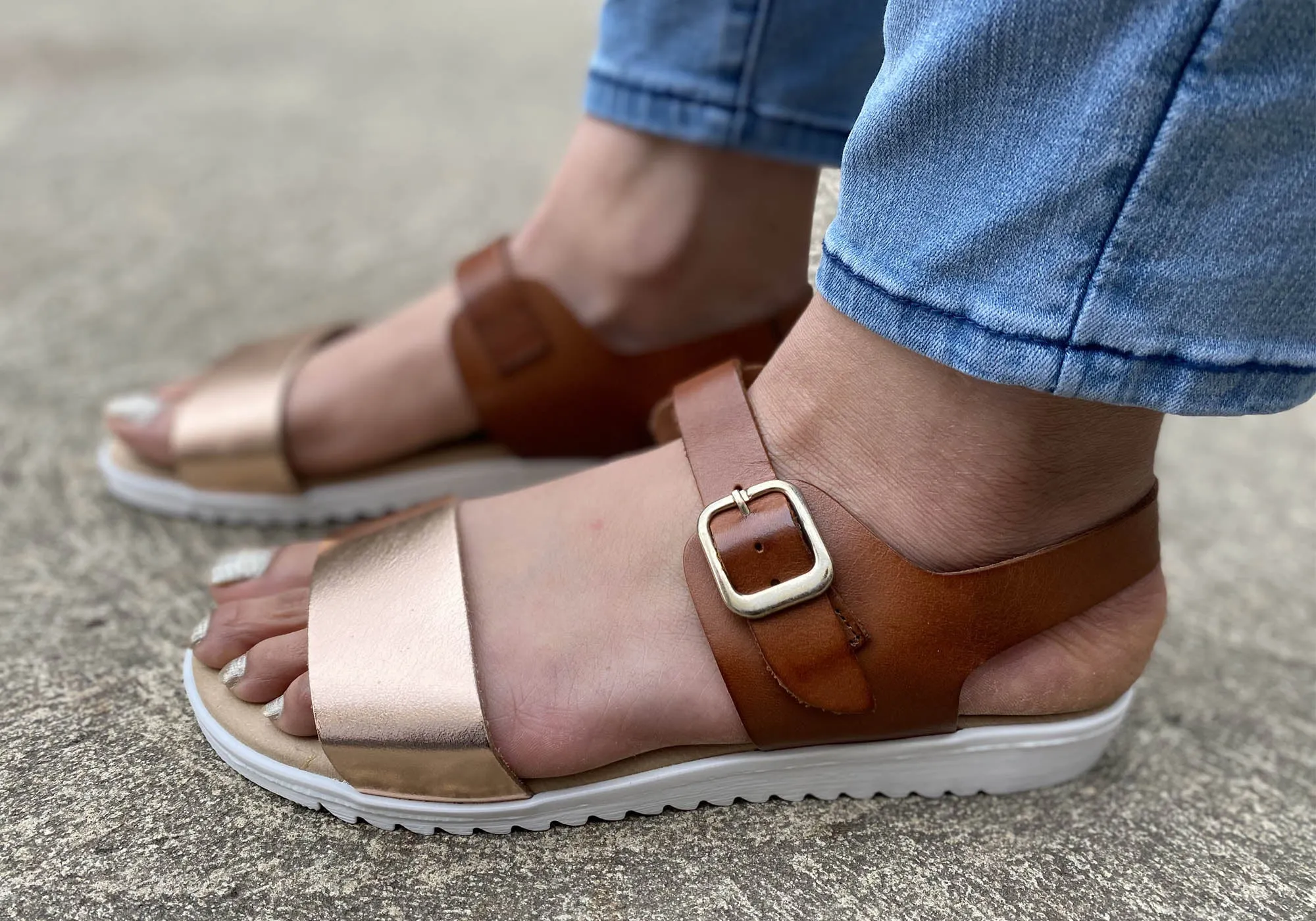 Lola Canales Esta Womens Comfortable Leather Sandals Made In Spain Lola Canales Shoes