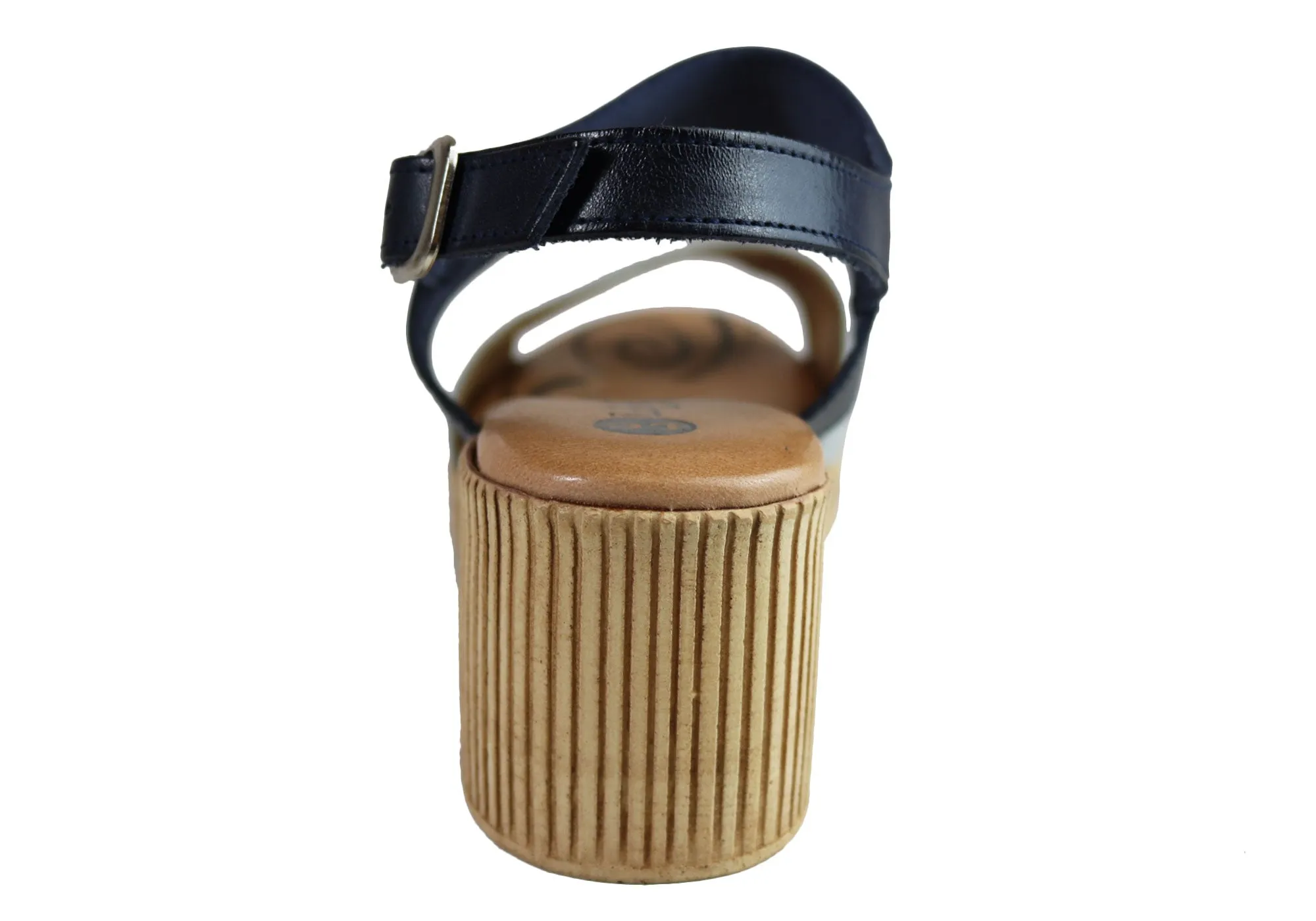 Lola Canales Mia Womens Comfort Leather Mid Heel Sandals Made In Spain Lola Canales Shoes