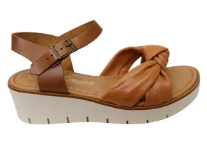 Lola Canales Tina Womens Comfortable Leather Sandals Made In Spain Lola Canales Shoes