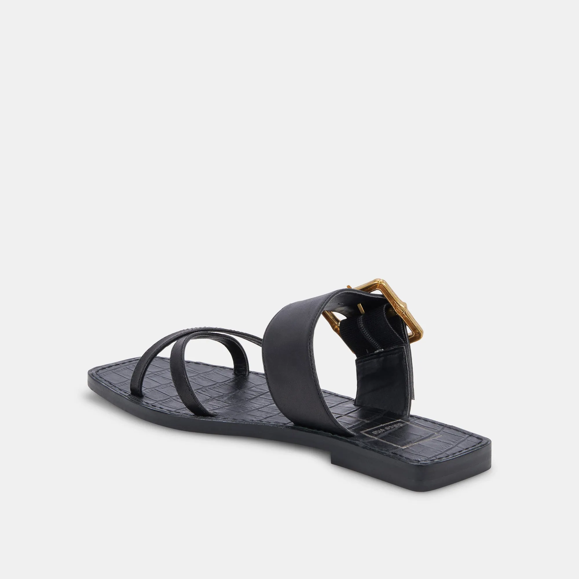 LOWYN SANDALS BLACK LEATHER