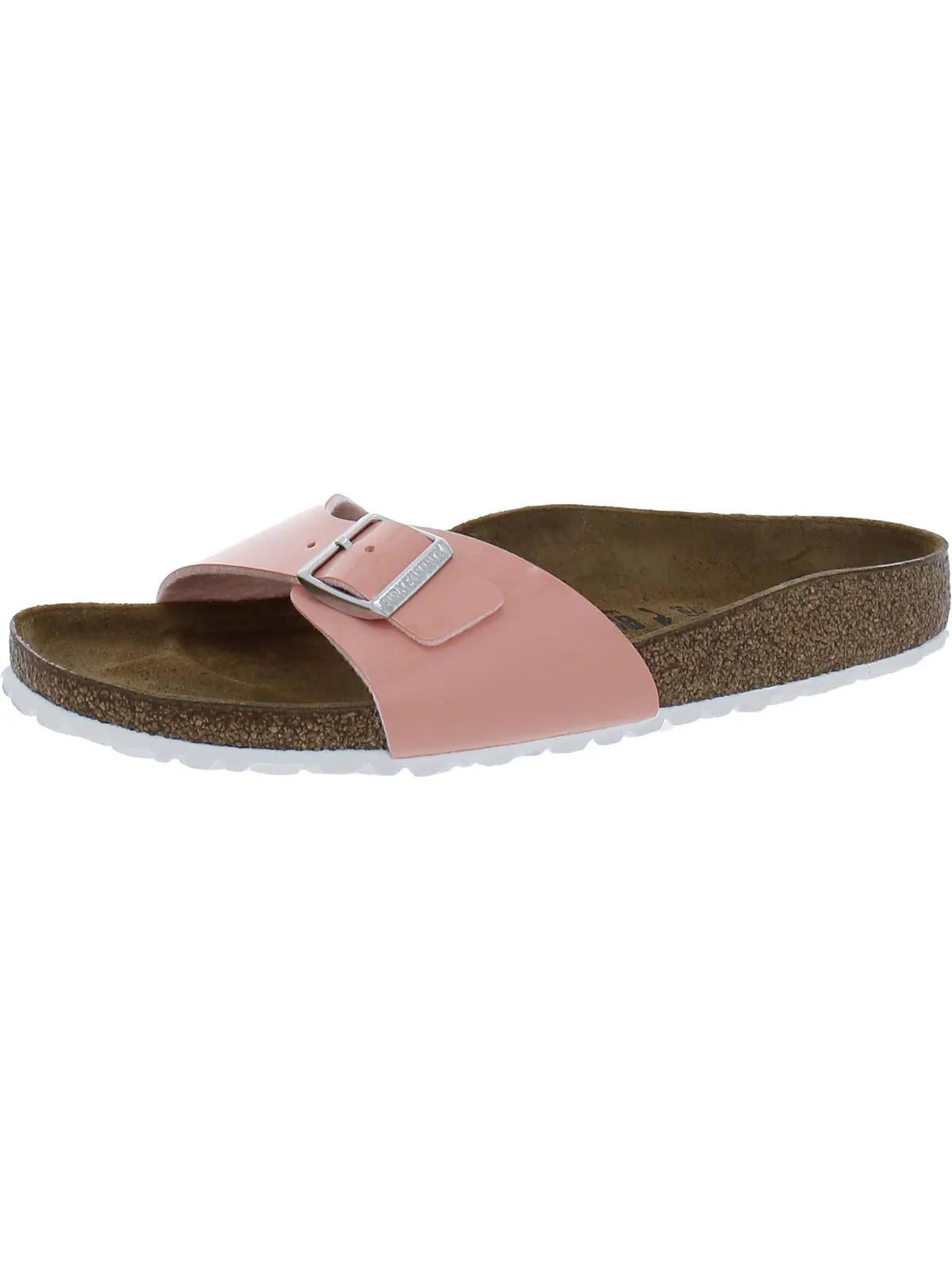 Madrid BS Womens Patent Leather Cork Slide Sandals
