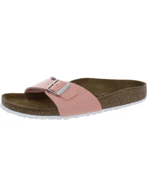 Madrid BS Womens Patent Leather Cork Slide Sandals