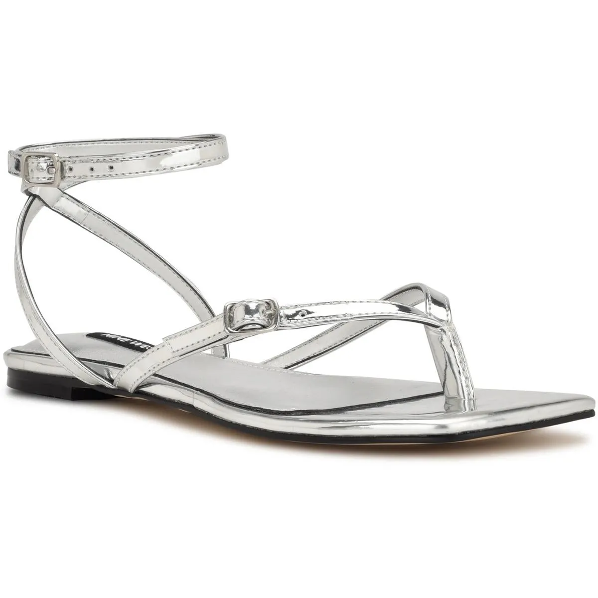 NELSON3 Womens Square toe Ankle strap Gladiator Sandals