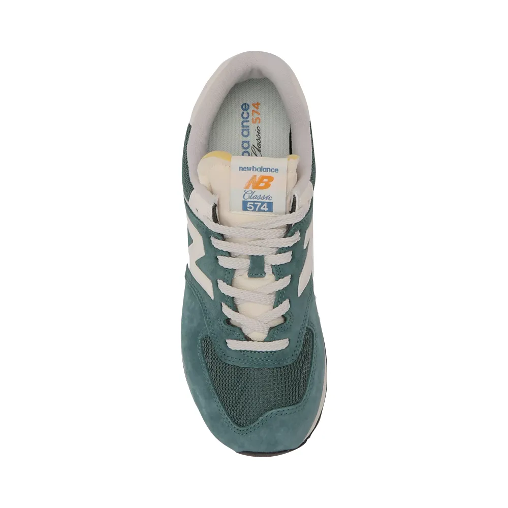 New Balance Women's 574 Sneaker in New Spruce with Sea Salt