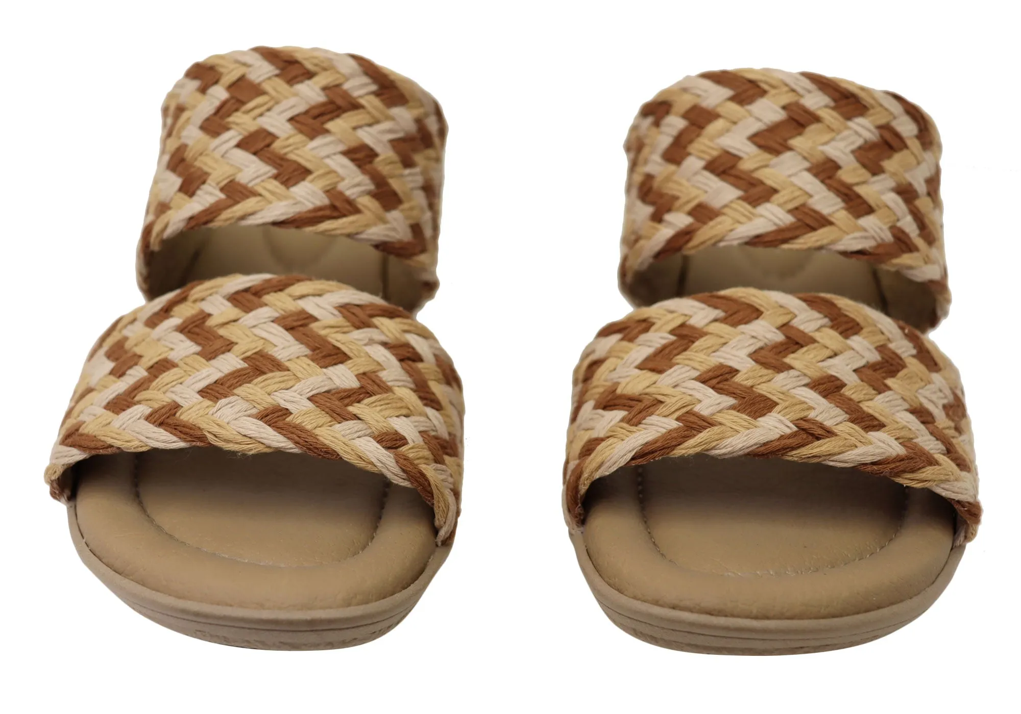 New Face Felicity Womens Comfortable Low Heel Slides Sandals New Face Shoes