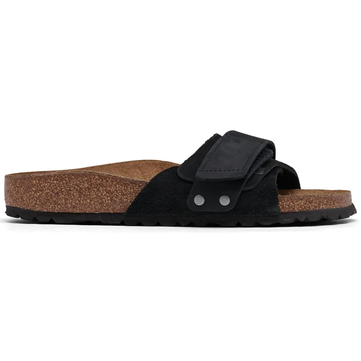 Oita Womens Suede Round Toe Slide Sandals