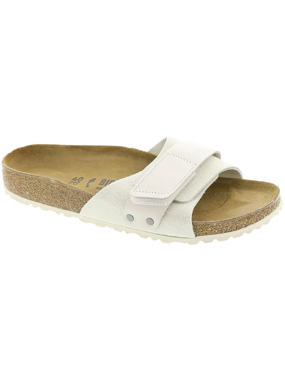Oita Womens Suede Round Toe Slide Sandals