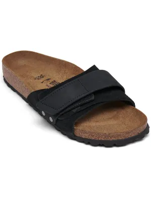 Oita Womens Suede Round Toe Slide Sandals